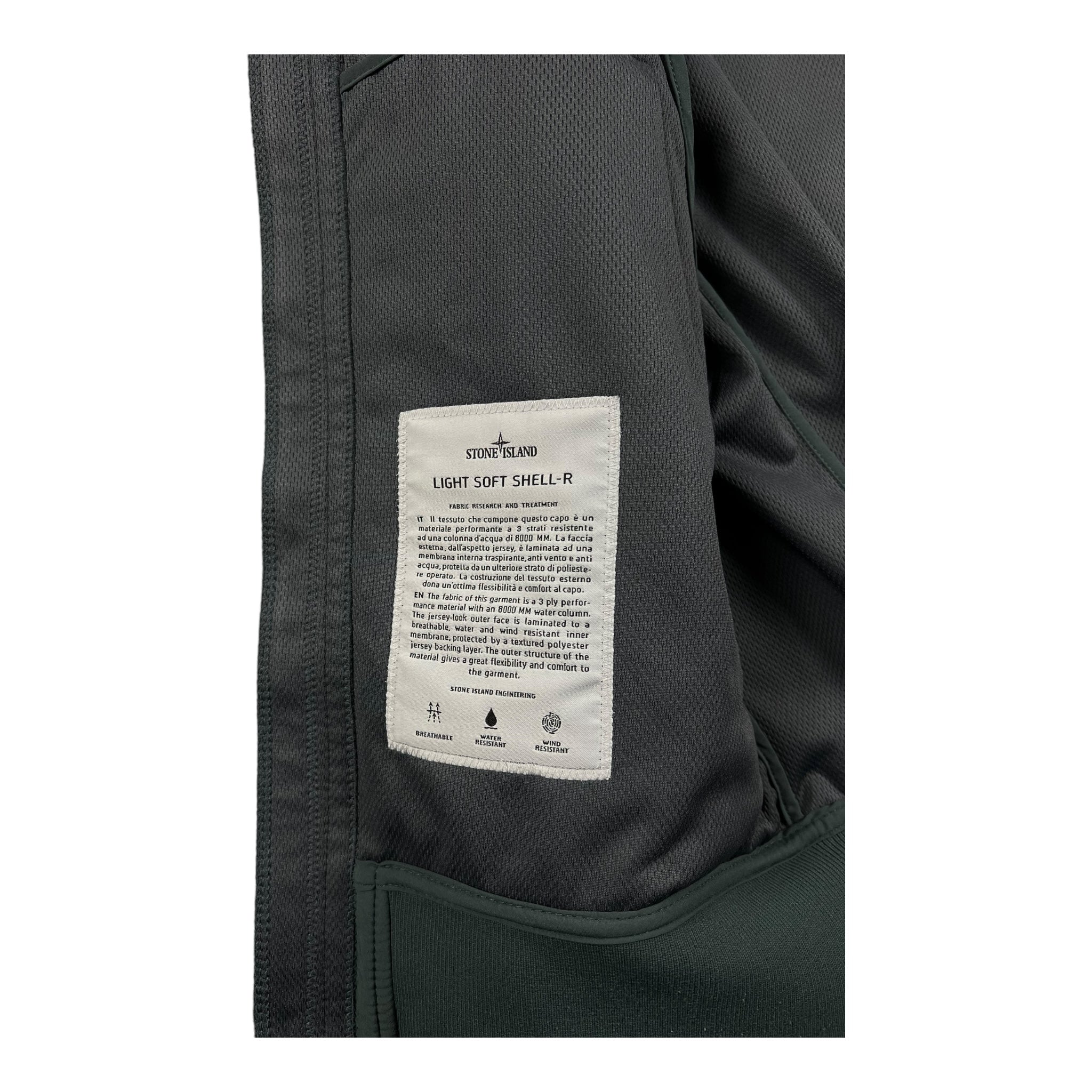 VESTE À CAPUCHE STONE ISLAND LIGHT SOFT SHELL-R - NB08