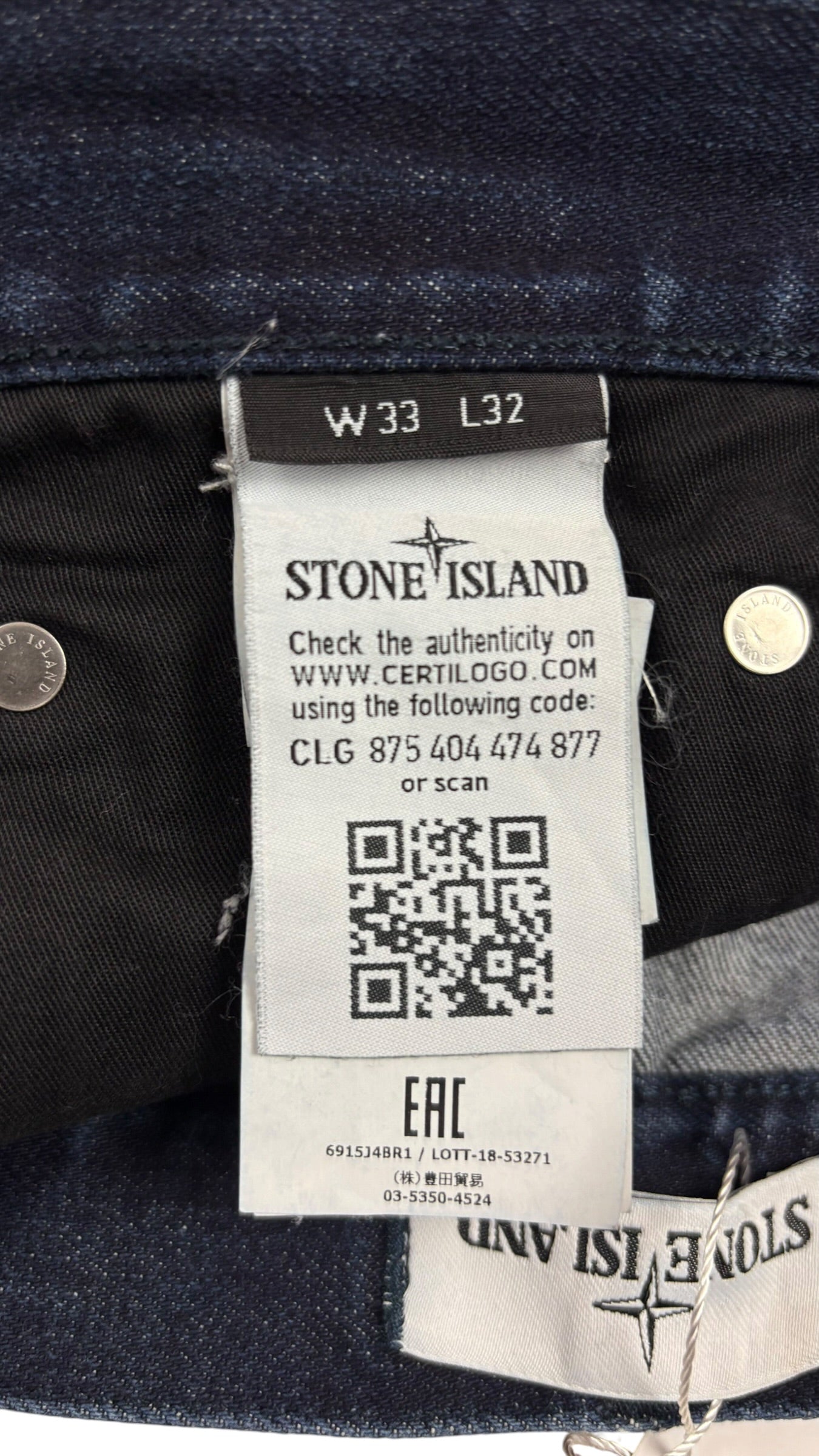 Jean Stone Island - Marine - Taille W33