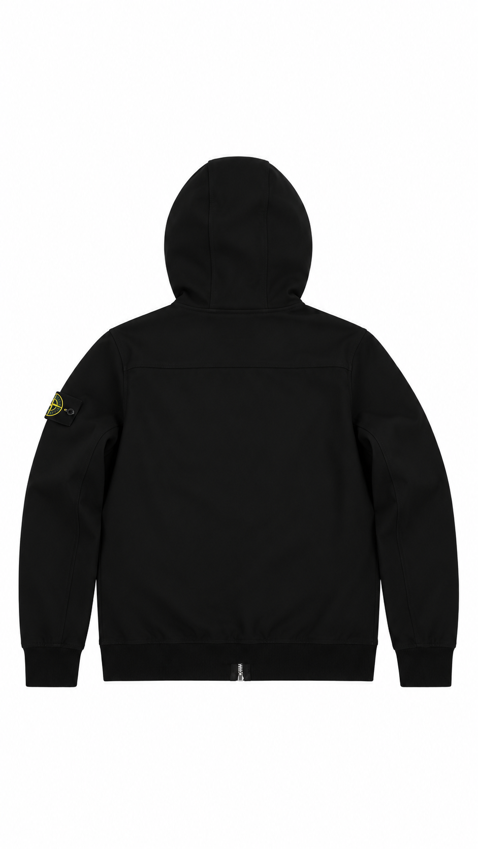 Veste à Capuche Stone Island Soft Shell-R noir taille S, seconde main authentifiée NB08, vue de dos — vue 2