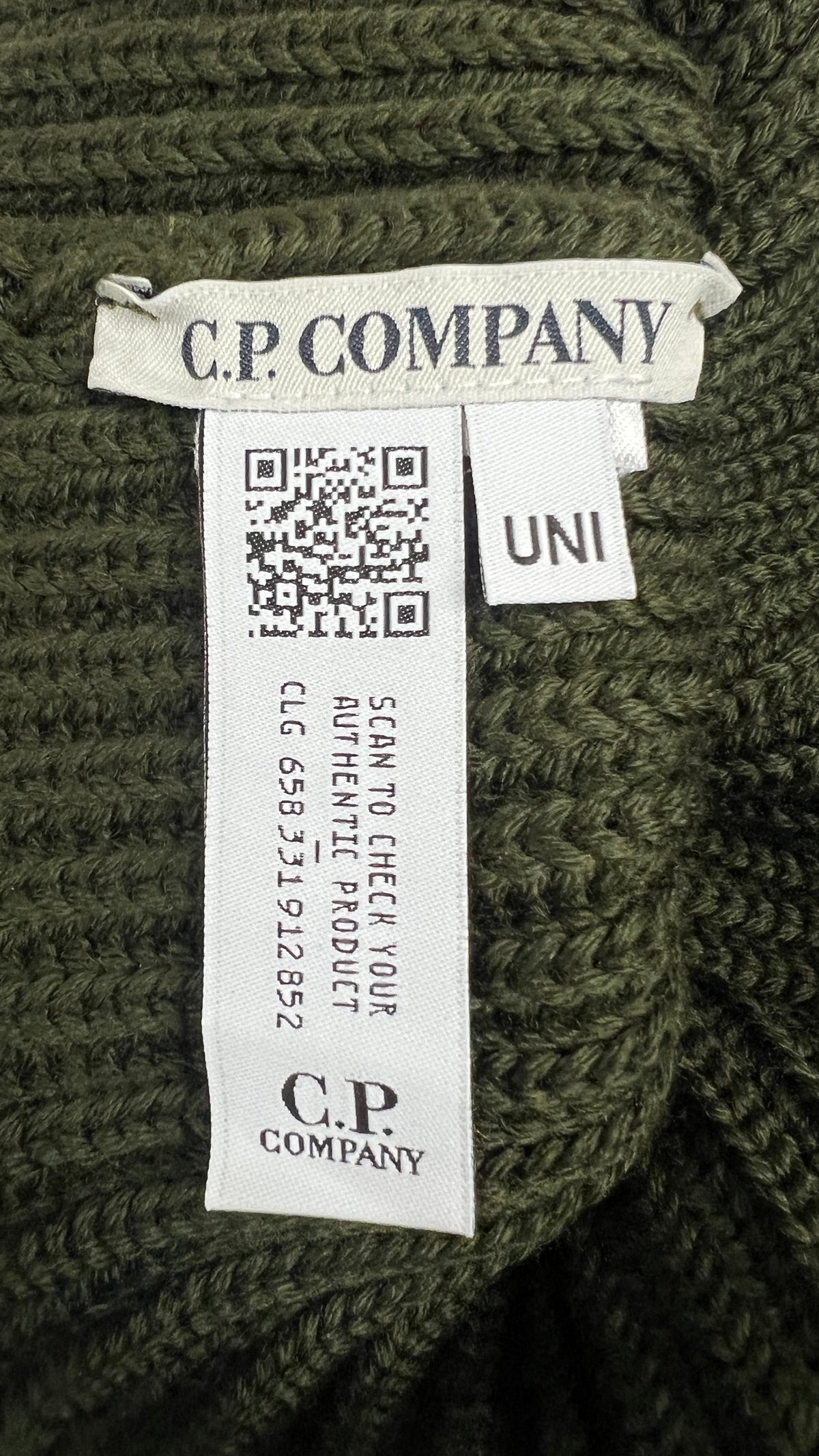 Bonnet C.P Company Goggle, Kaki, Taille UNI — photographie complémentaire 3
