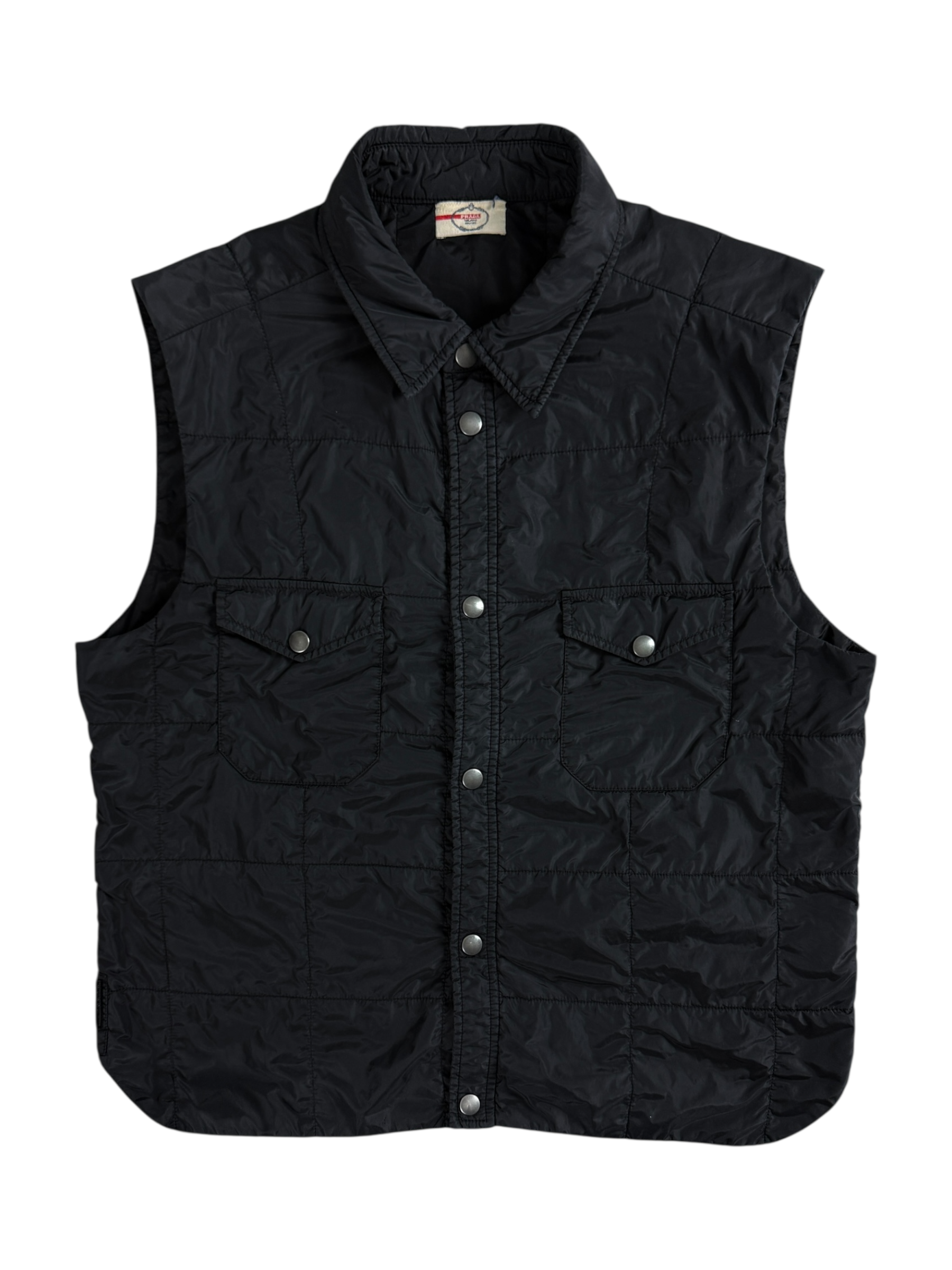 GILET PRADA VINTAGE - NOIR - TAILLE L