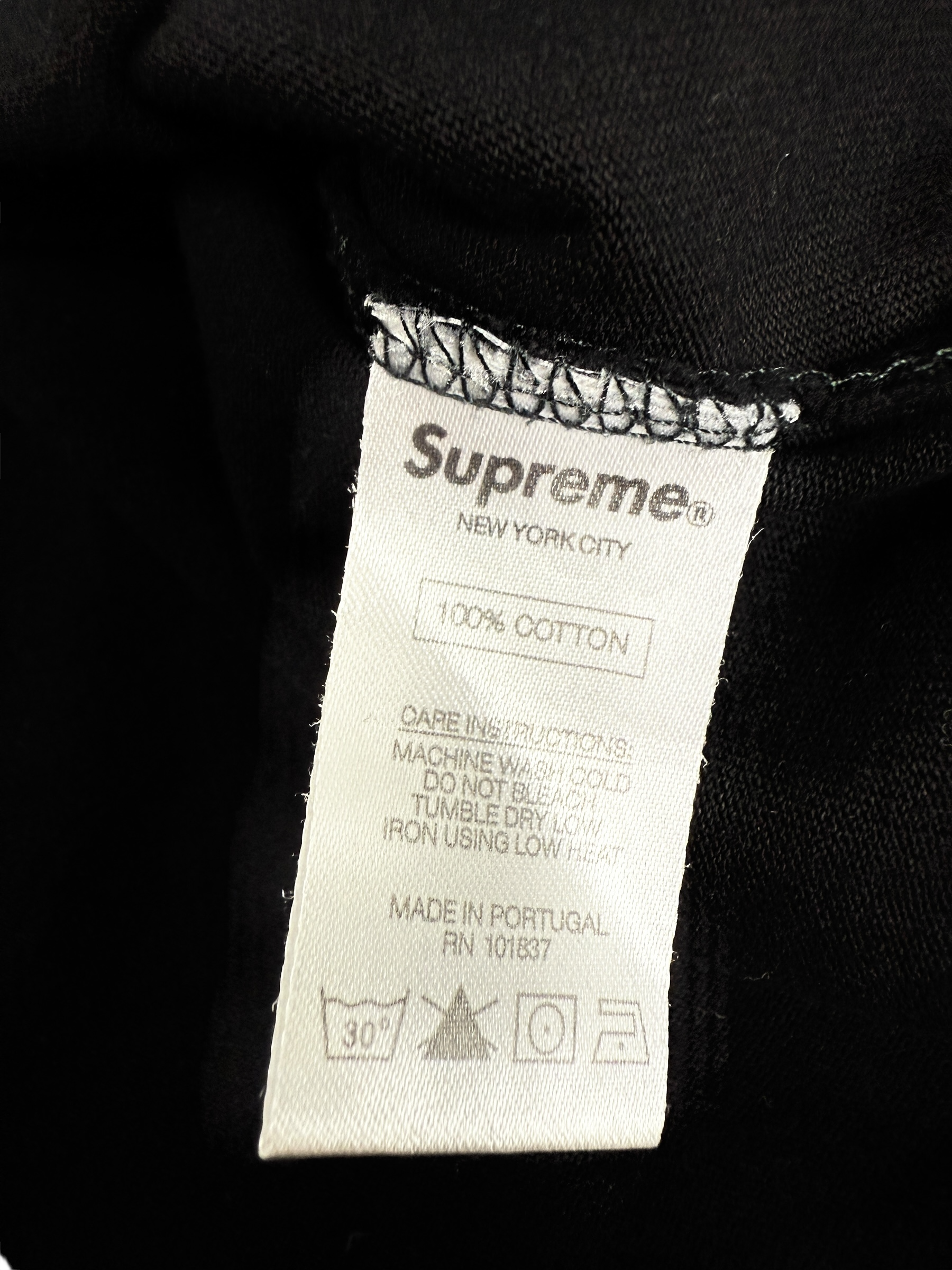 TEE-SHIRT SUPREME/COMME DES GARÇONS - NOIR - TAILLE S