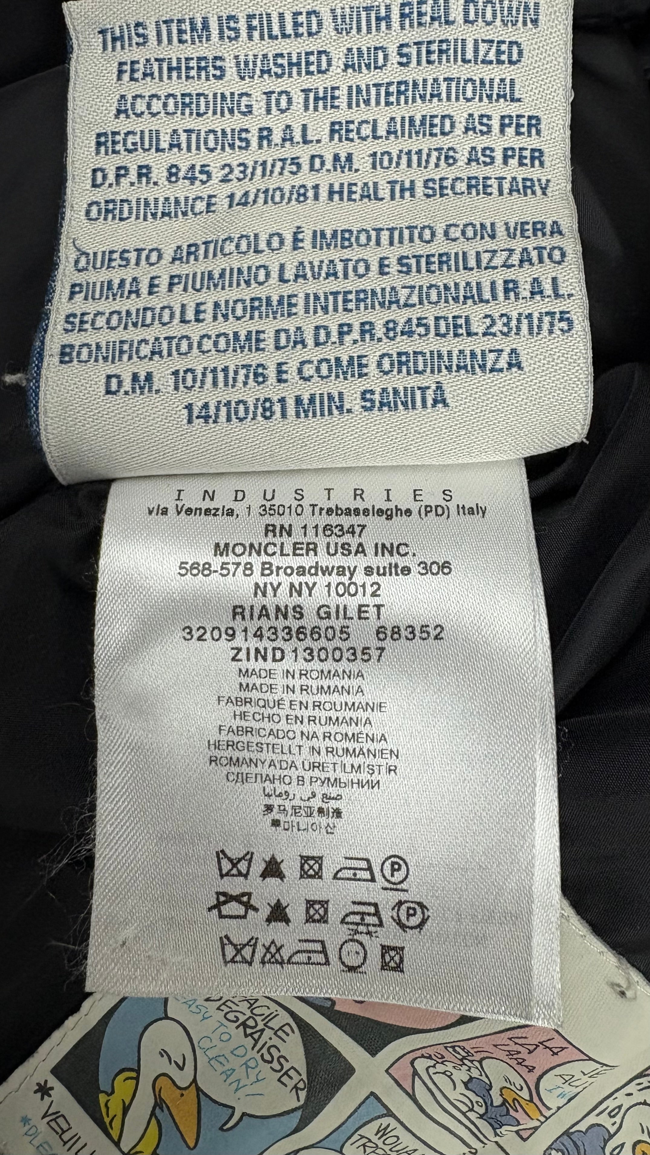 Gilet Moncler Rians - Noir - Taille 3