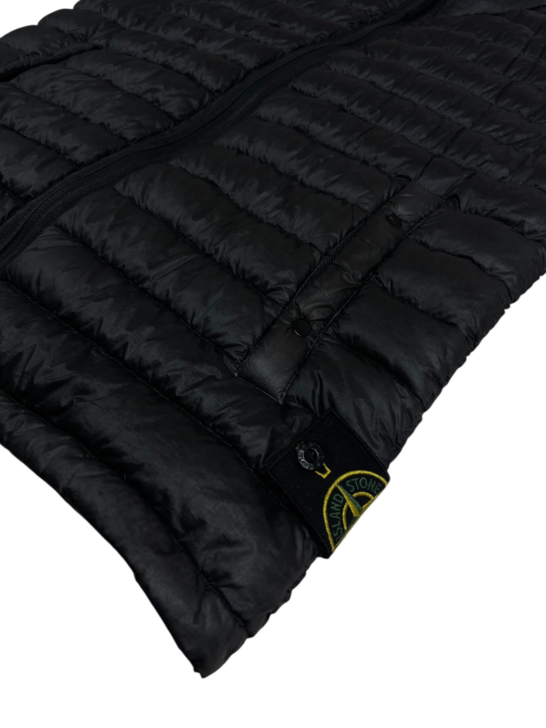 GILET STONE ISLAND GARMENT DYED - NOIR - TAILLE XL