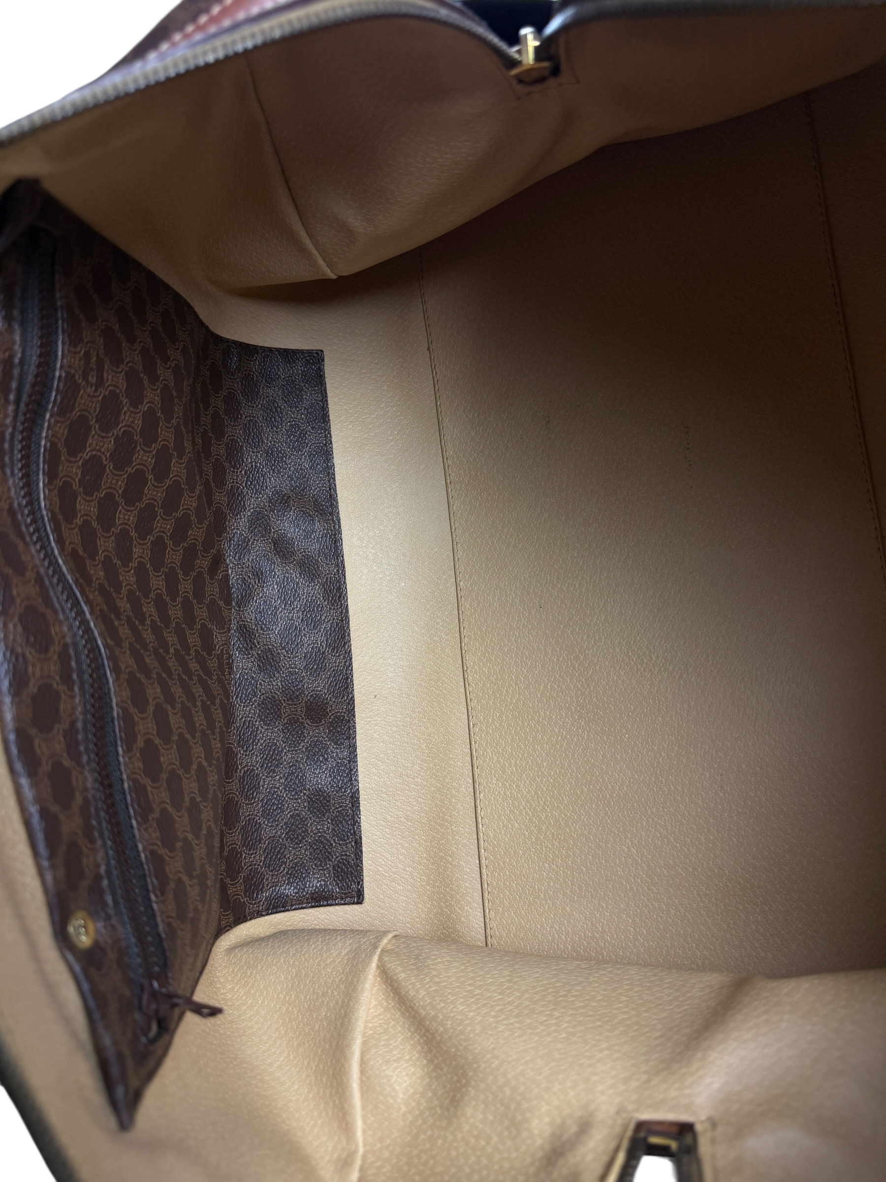 SAC À MAIN CELINE MACADAM CANVAS - MARRON