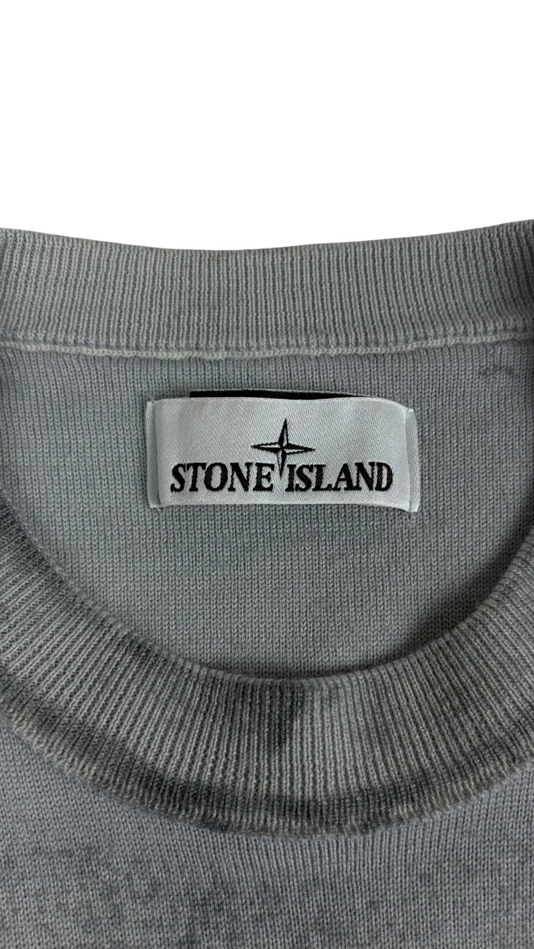 PULL STONE ISLAND HAND SPRAYED - GRIS - TAILLE S