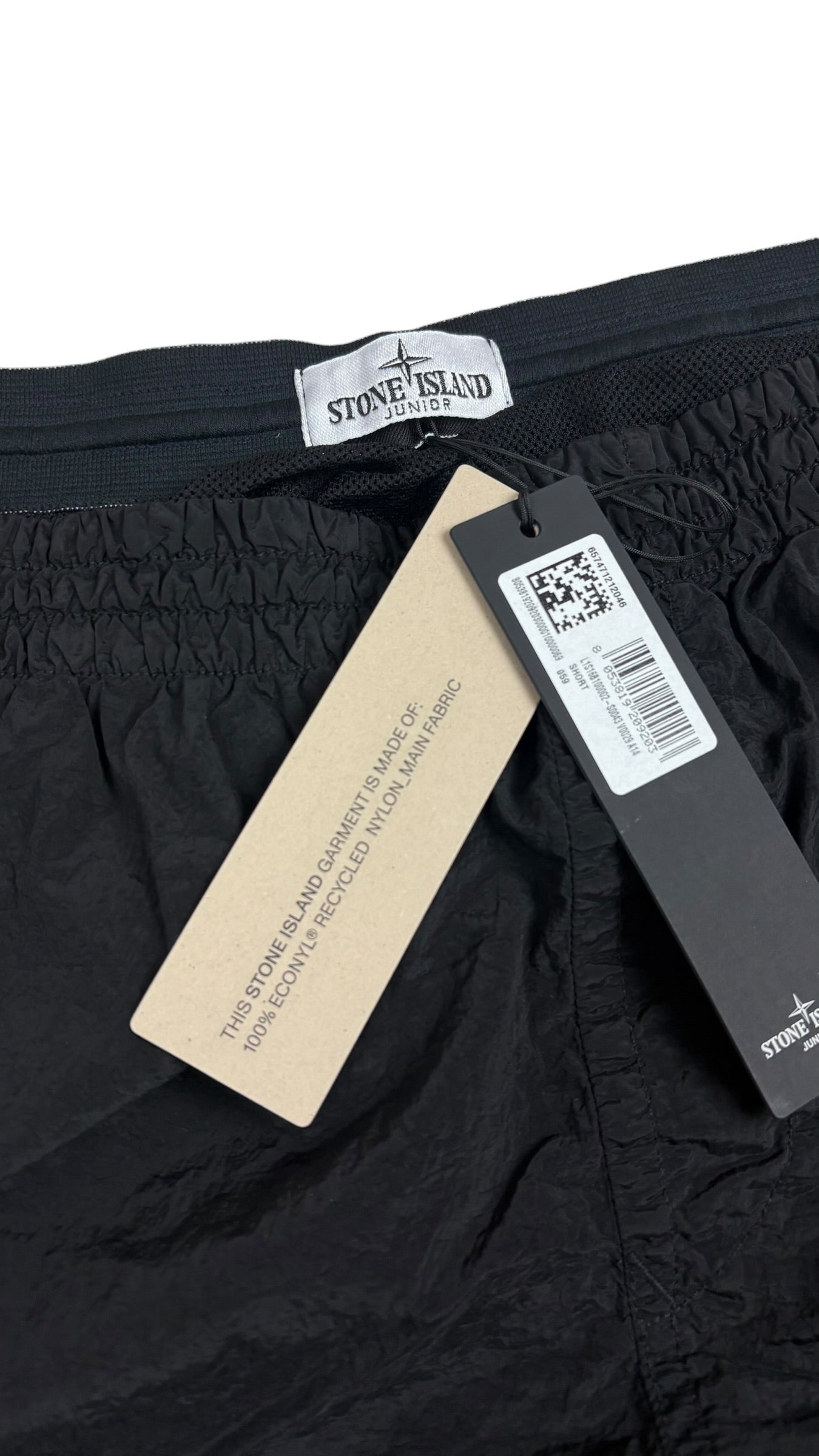 Short Stone Island Junior molletonné noir 14 ans neuf - vue 4/5