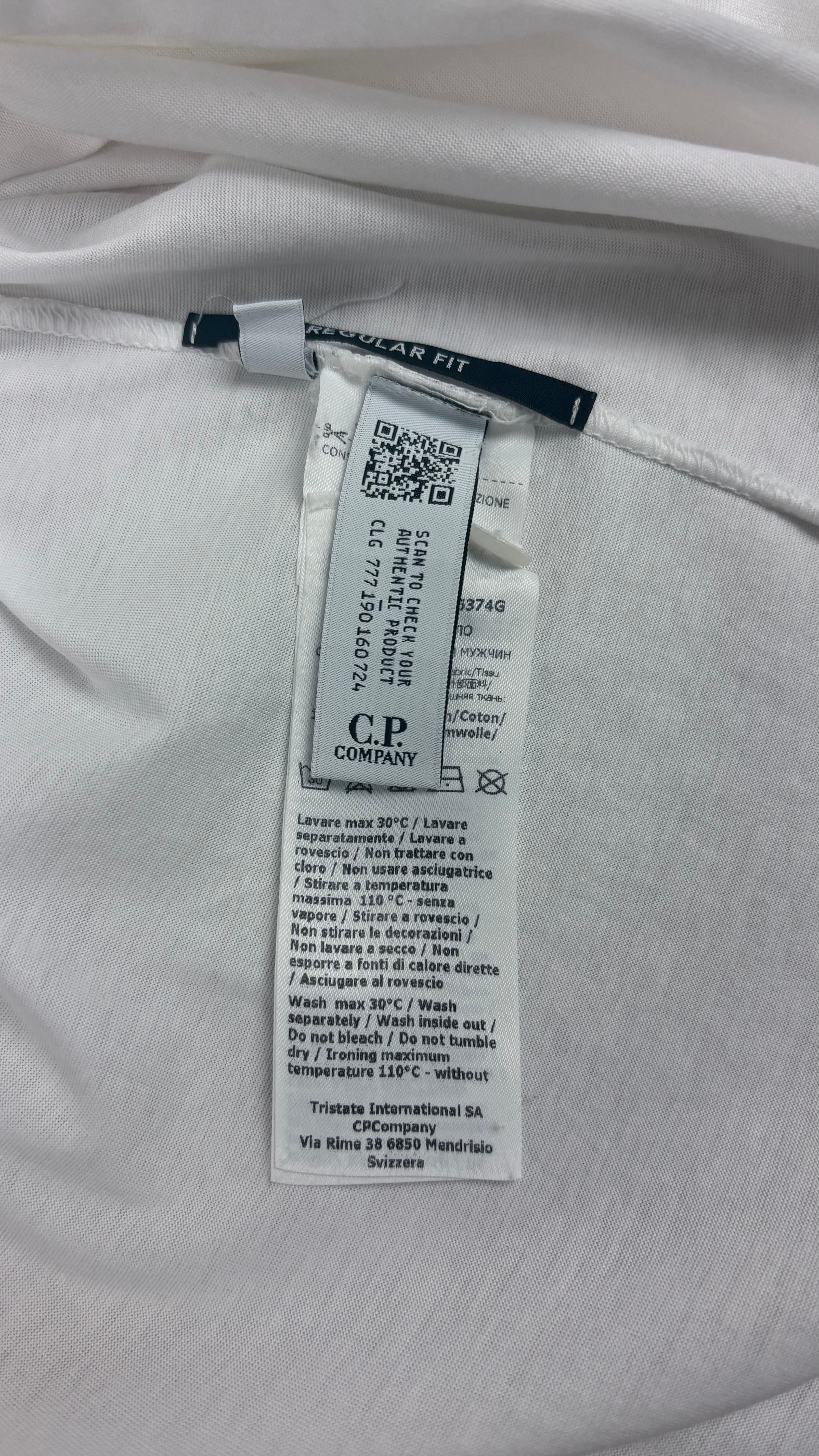 Polo C.P Company - Blanc - Taille S