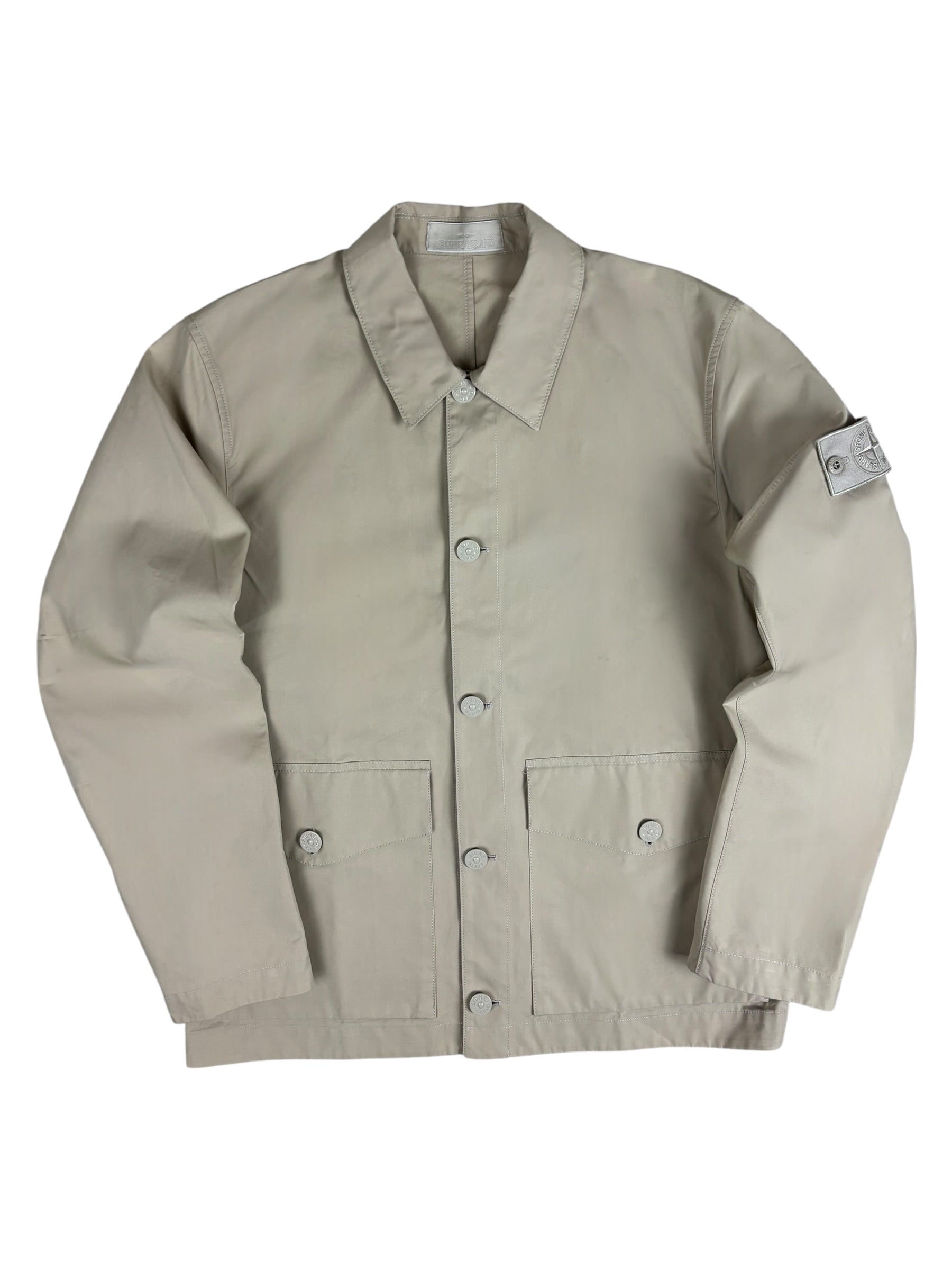 SURCHEMISE STONE ISLAND GHOST - CREME - TAILLE M