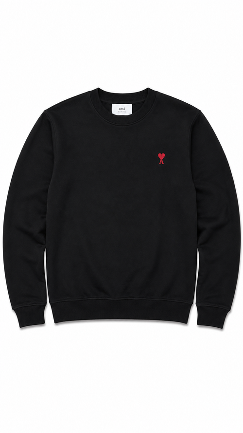 Sweatshirt Ami de Coeur Ami Paris - Noir - Neuf