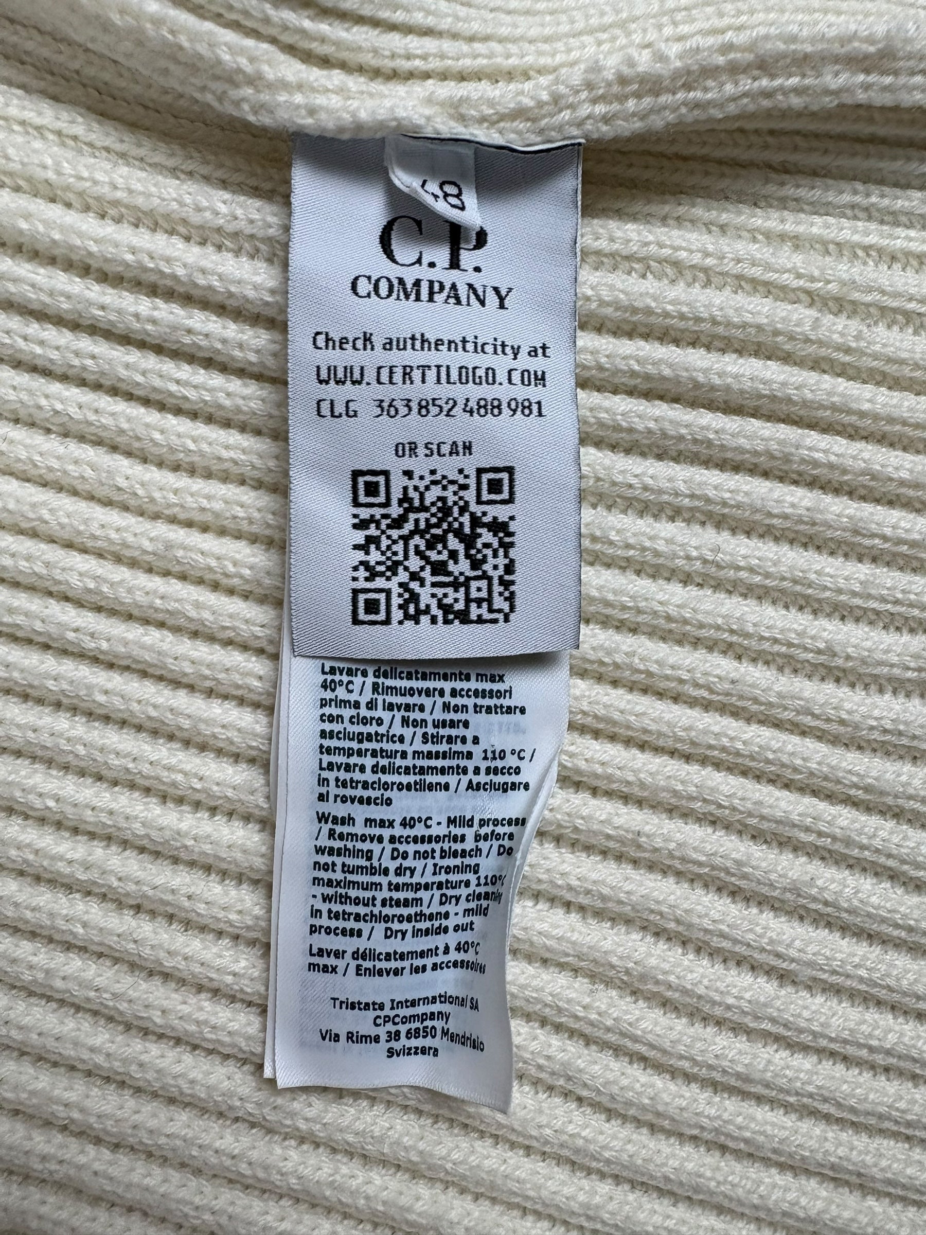 CARDIGAN C.P COMPANY - CRÈME - TAILLE 48