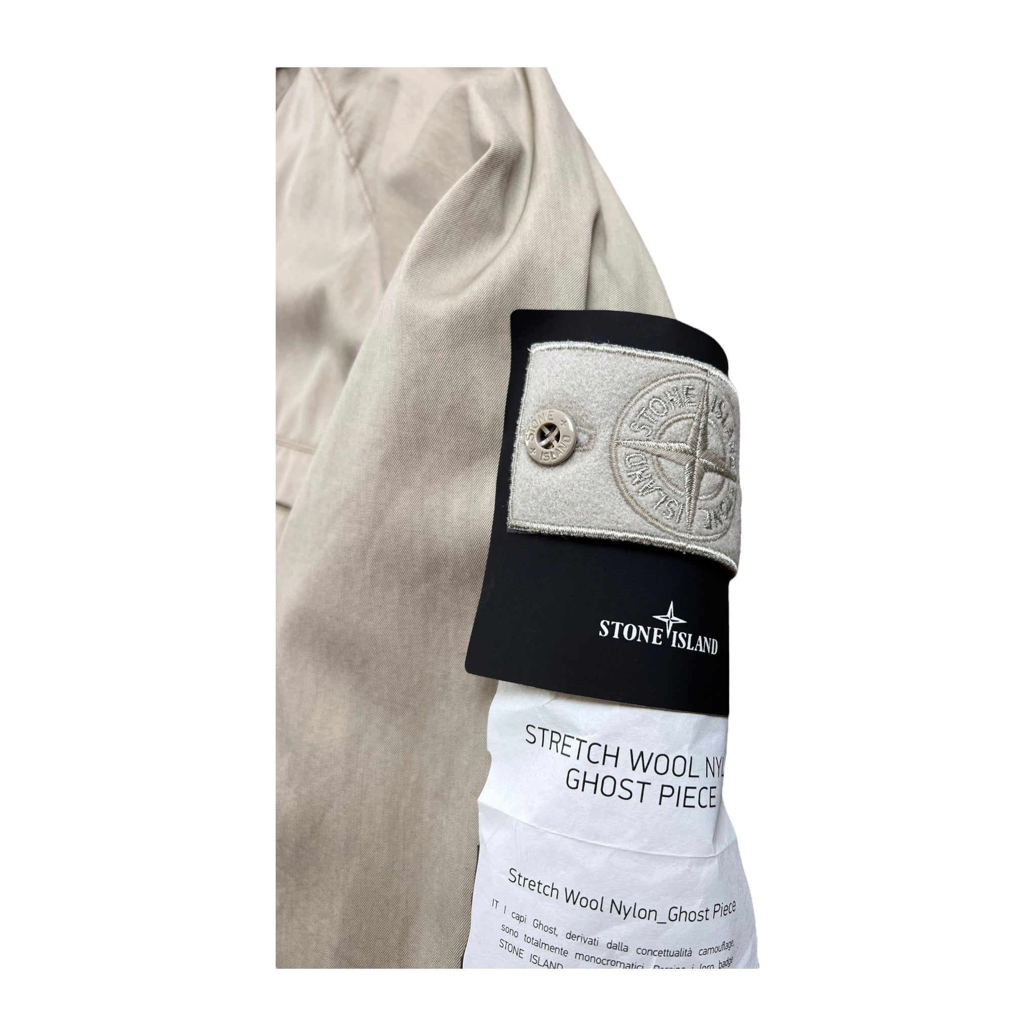 VESTE RÉVERSIBLE STONE ISLAND STRETCH WOOL NYLON GHOST PIECE - NB08