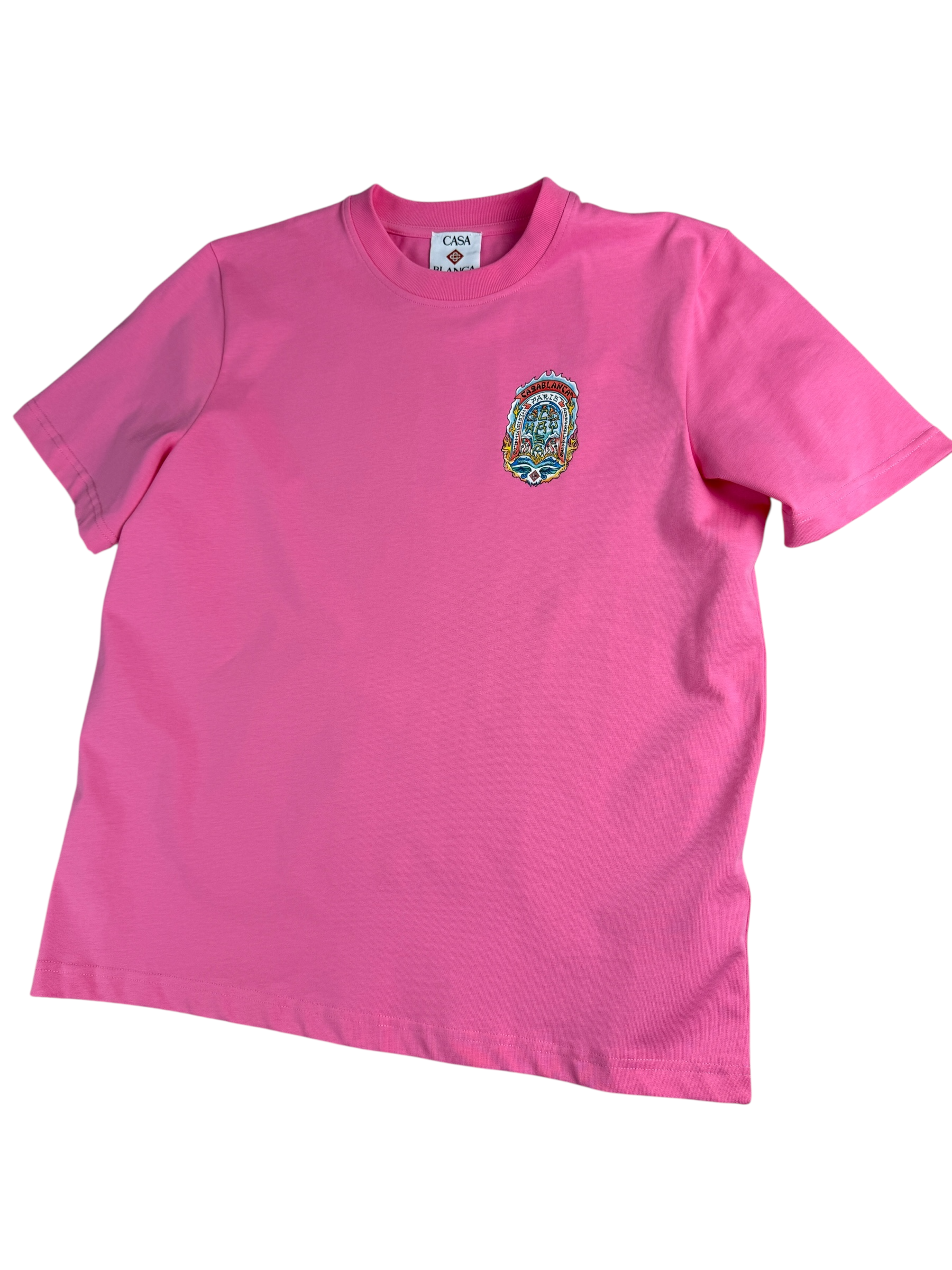 TEE-SHIRT CASABLANCA WAY SKATE - ROSE - COLLECTION 2025 - NEUF
