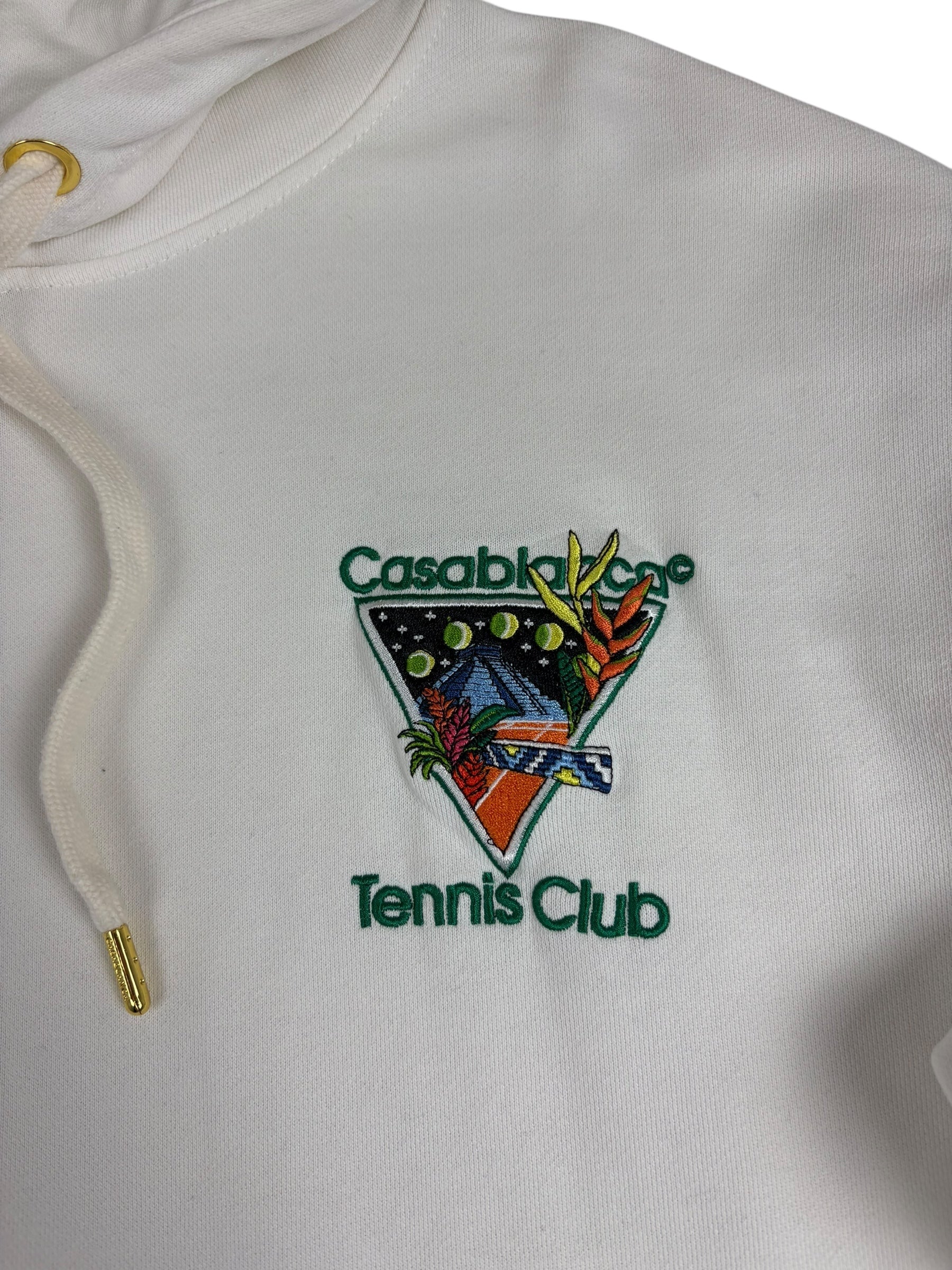HOODIE CASABLANCA TENNIS CLUB - BLANC - TAILLE S