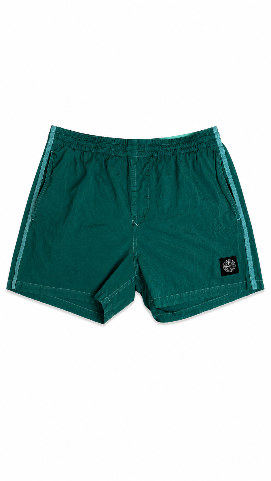 Short De Bain Stone Island Nylon Métal - Turquoise - Taille 14 Ans - Neuf - Collection 2026