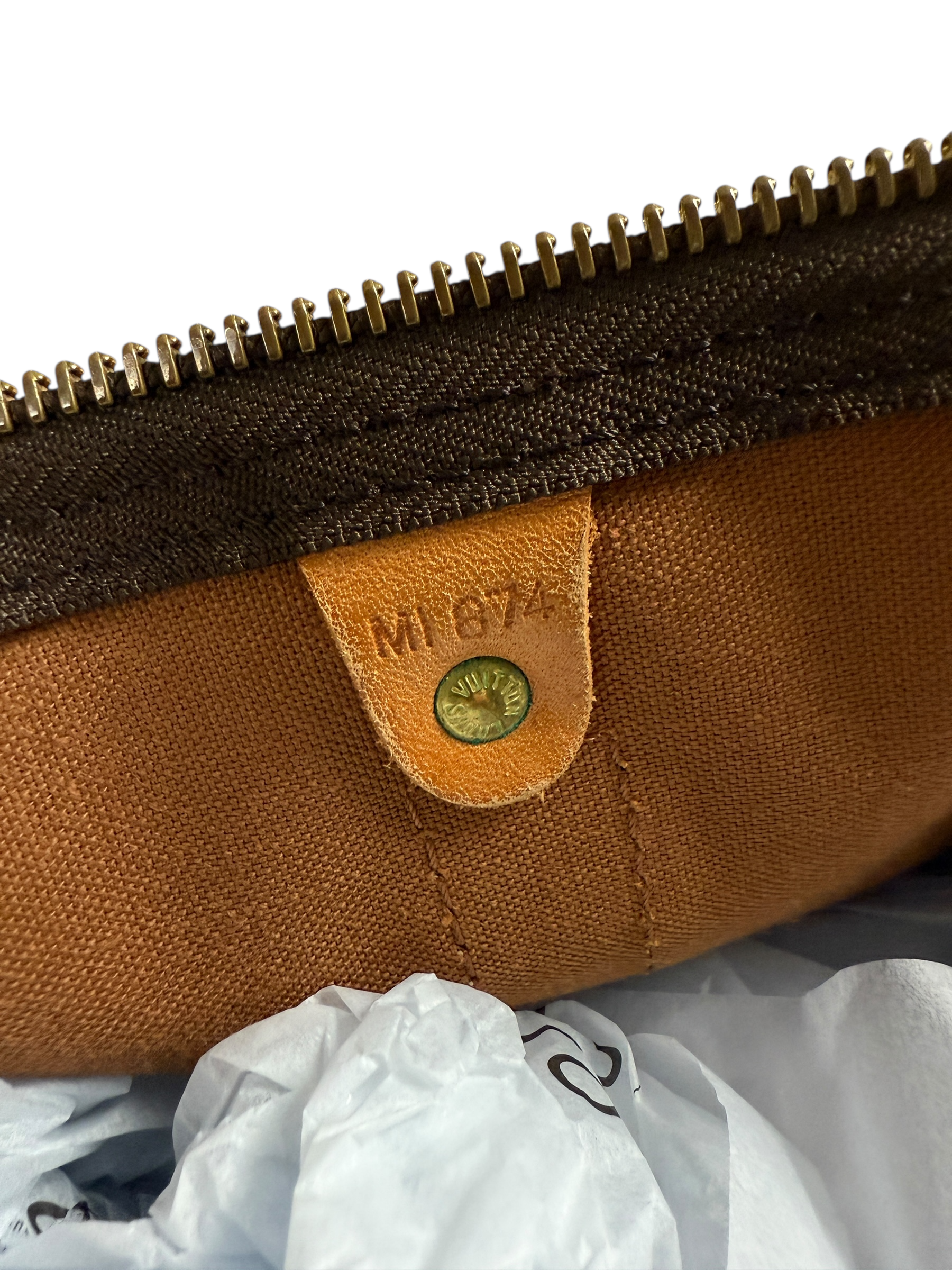 SAC LOUIS VUITTON KEEPAL 60 - TOILE MONOGRAM MARRON - MI874