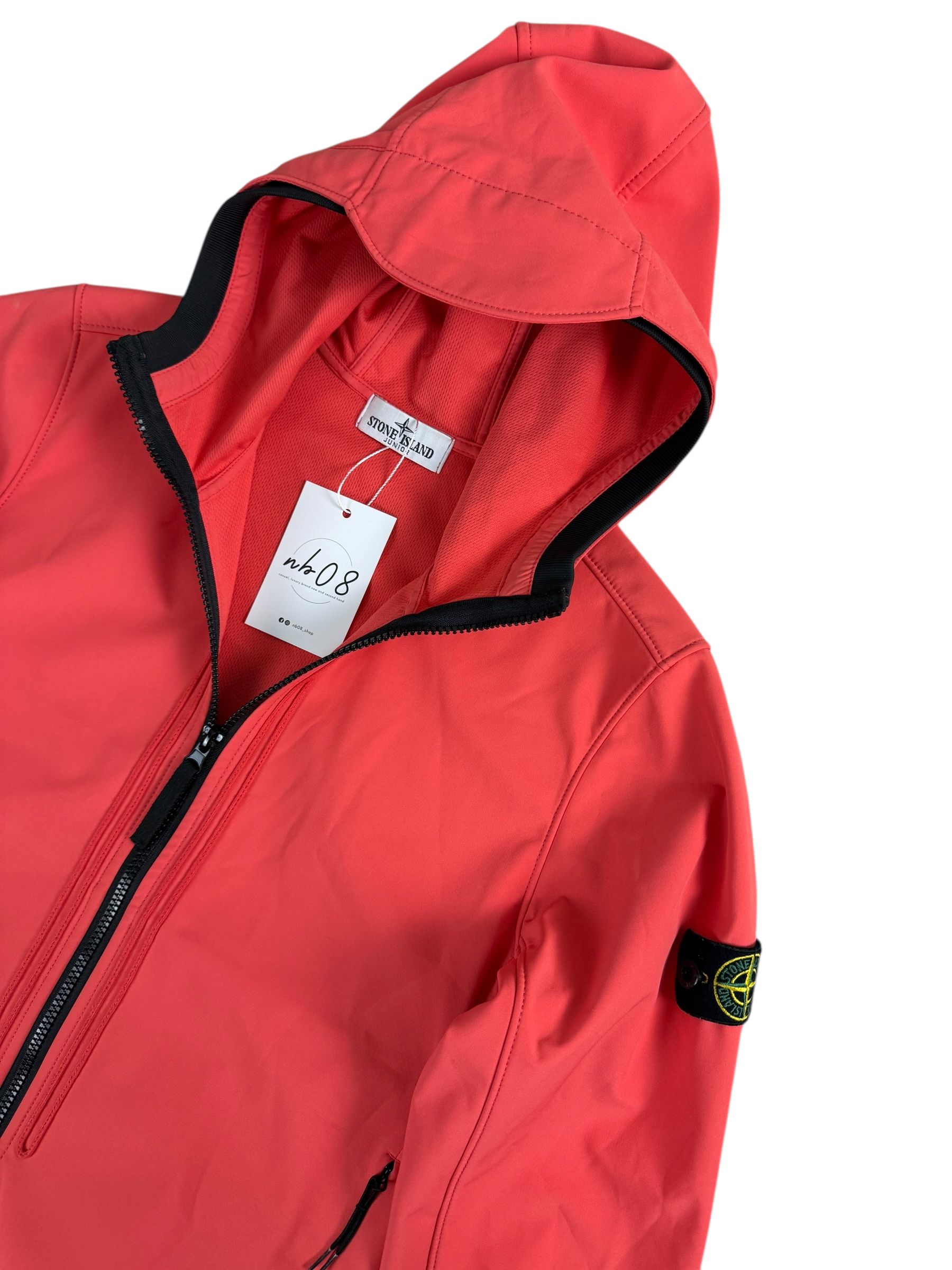 VESTE STONE ISLAND SHELL-R - CORAIL - TAILLE 12 ANS