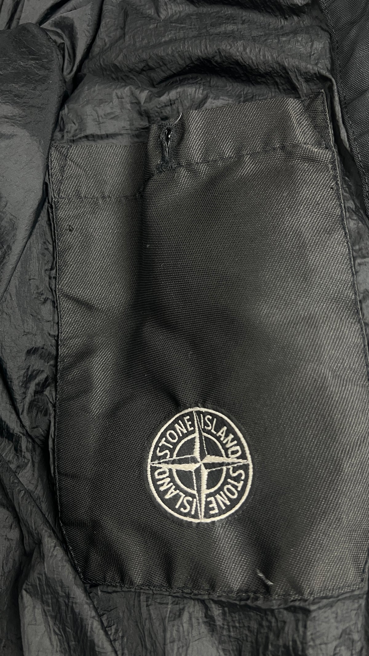 Doudoune à Capuche Stone Island Garment Dyed Crinkle Reps NY Down, Noir, Taille M — photographie complémentaire 5