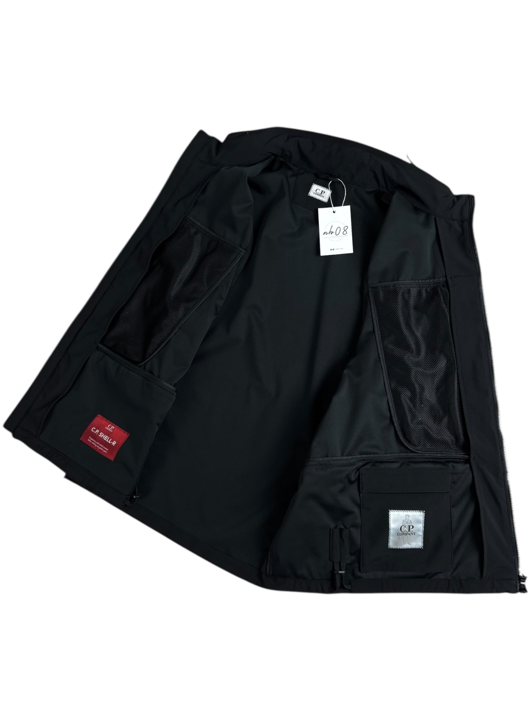 GILET C.P COMPANY SHELL-R - NOIR - TAILLE 48