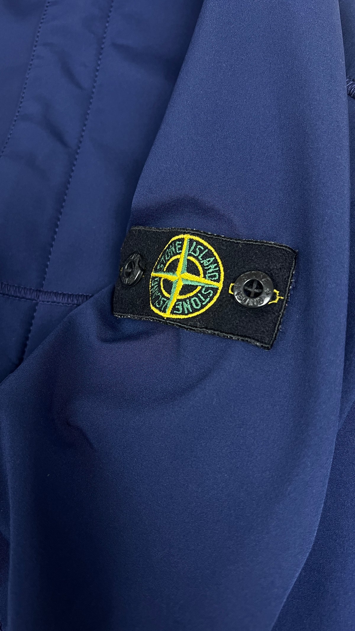 Veste à Capuche Stone Island Junior Soft Shell, Marine, Taille 14 ans — photographie complémentaire 3