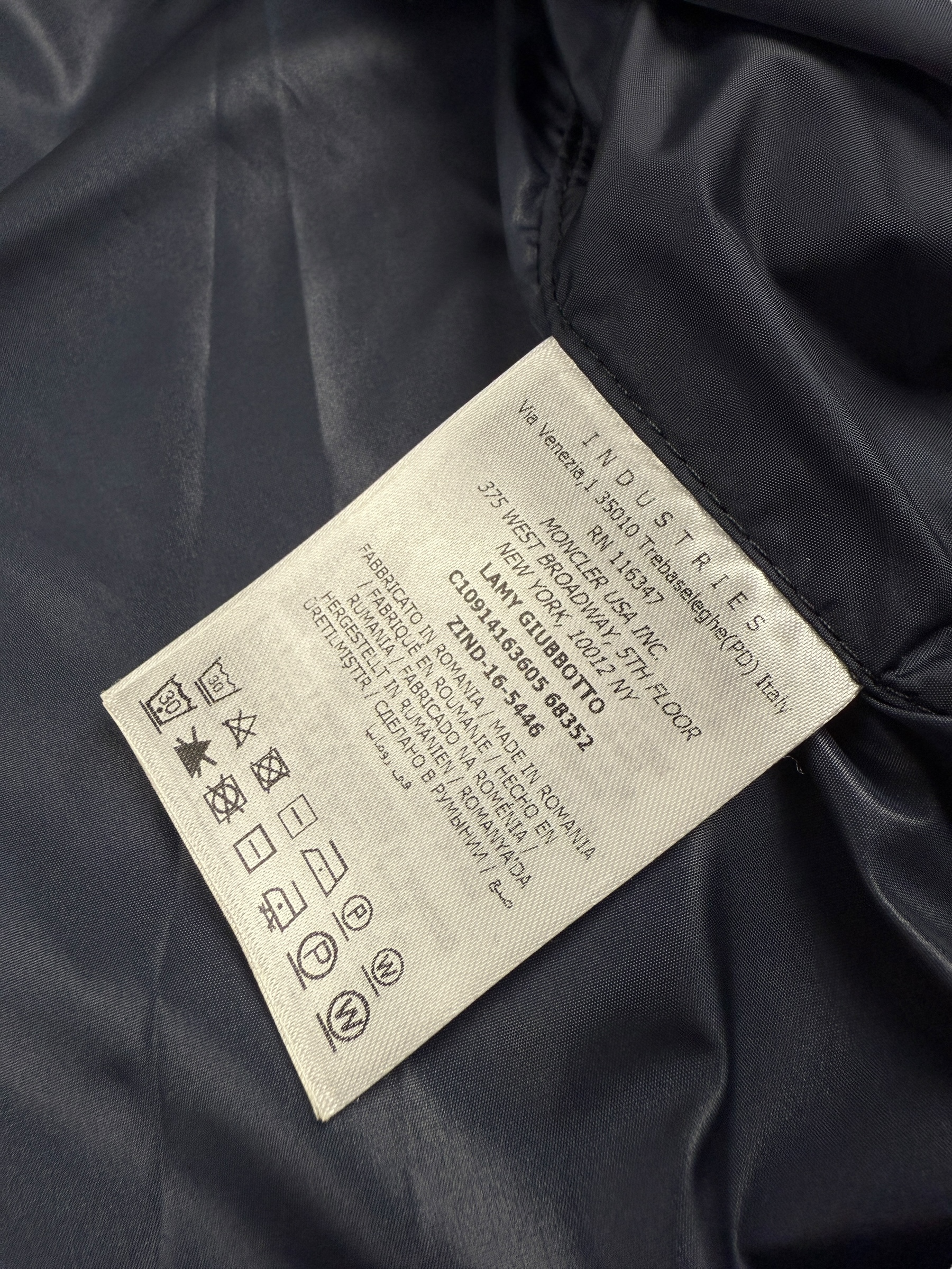 VESTE MONCLER LAMY - MARINE - TAILLE 2