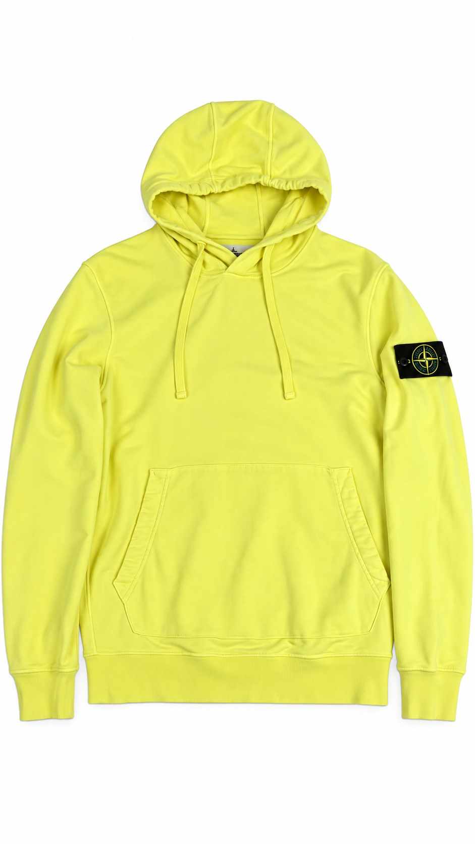 Sweat-shirt Hoodie Stone Island Cotton Fleece, Jaune, Taille M — photographie principale