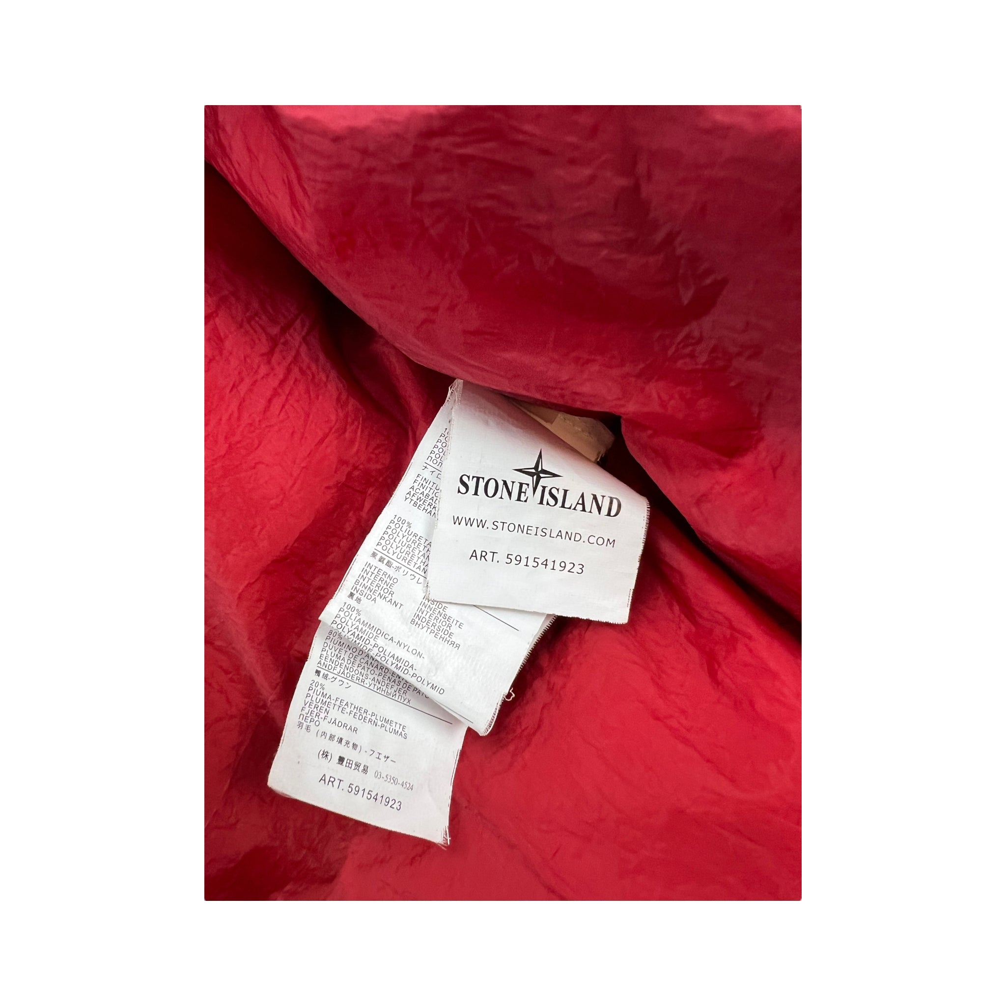 DOUDOUNE STONE ISLAND GARMENT DYED CRINKLE REPS NY DOWN - NB08