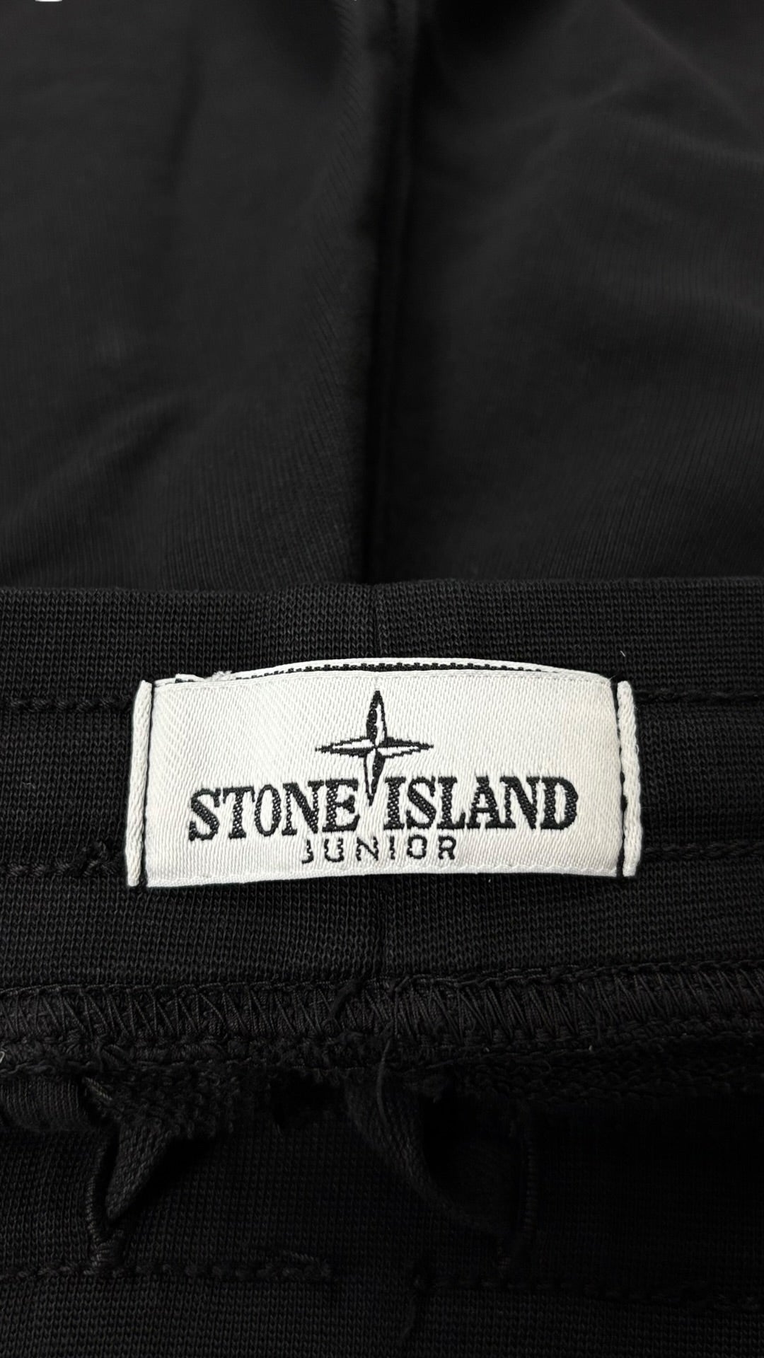 SHORT STONE ISLAND JUNIOR - NOIR - TAILLE 12 ANS