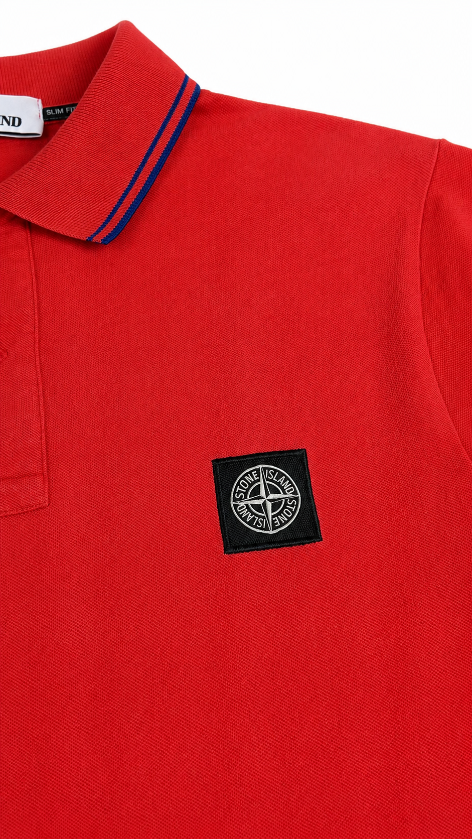 Polo Stone Island rouge taille M - vue 2/4