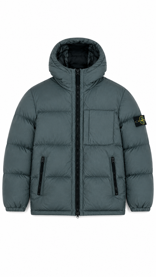 Doudoune Stone Island Crinkle Reps NY Down - Gris - Taille M