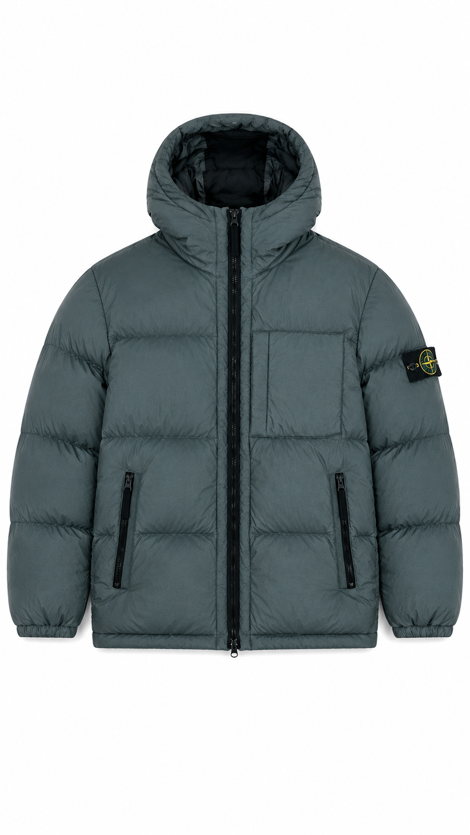 Doudoune Stone Island Crinkle Reps NY Down - Gris - Taille M