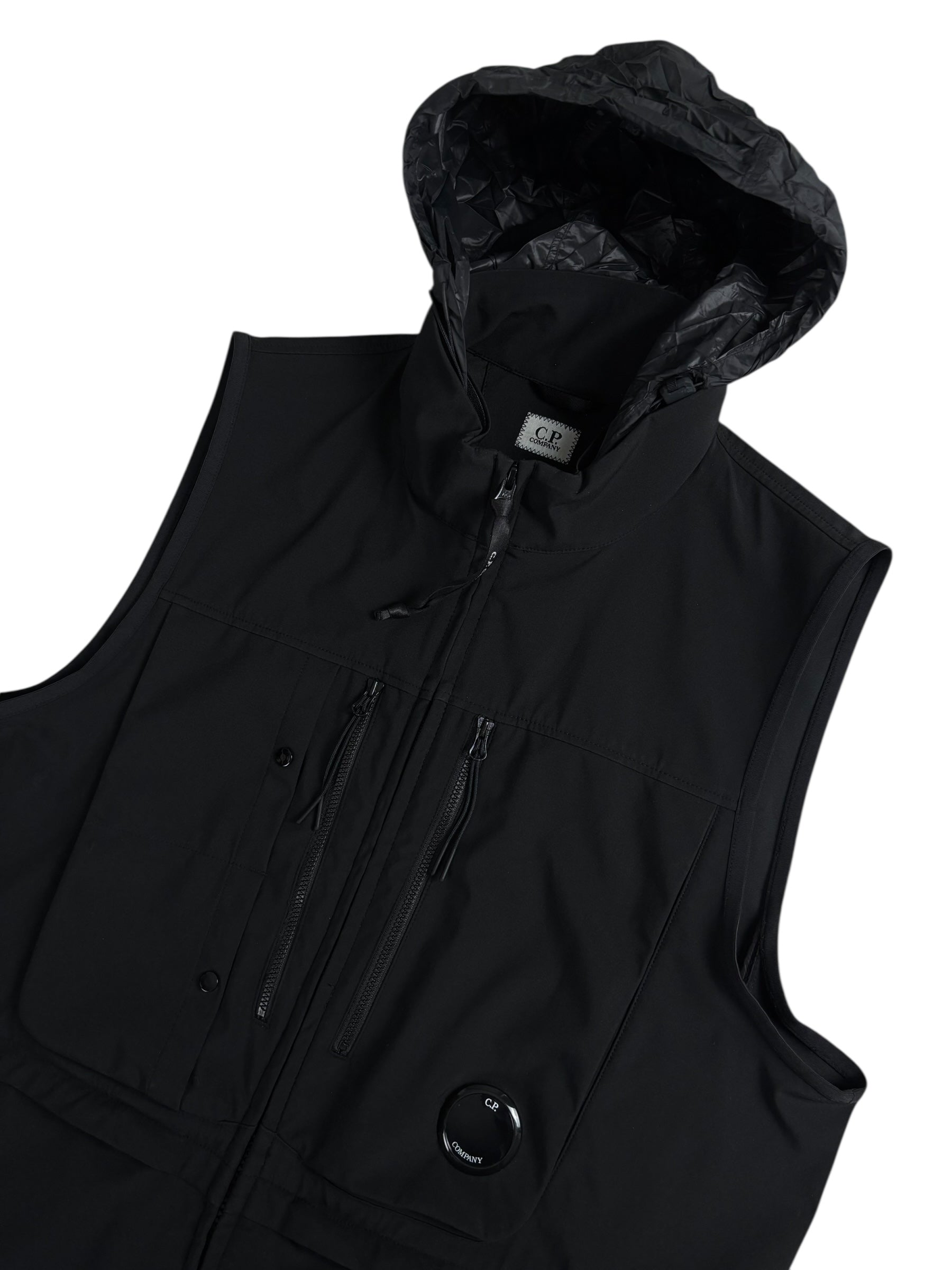 GILET C.P COMPANY SHELL-R - NOIR - TAILLE 48