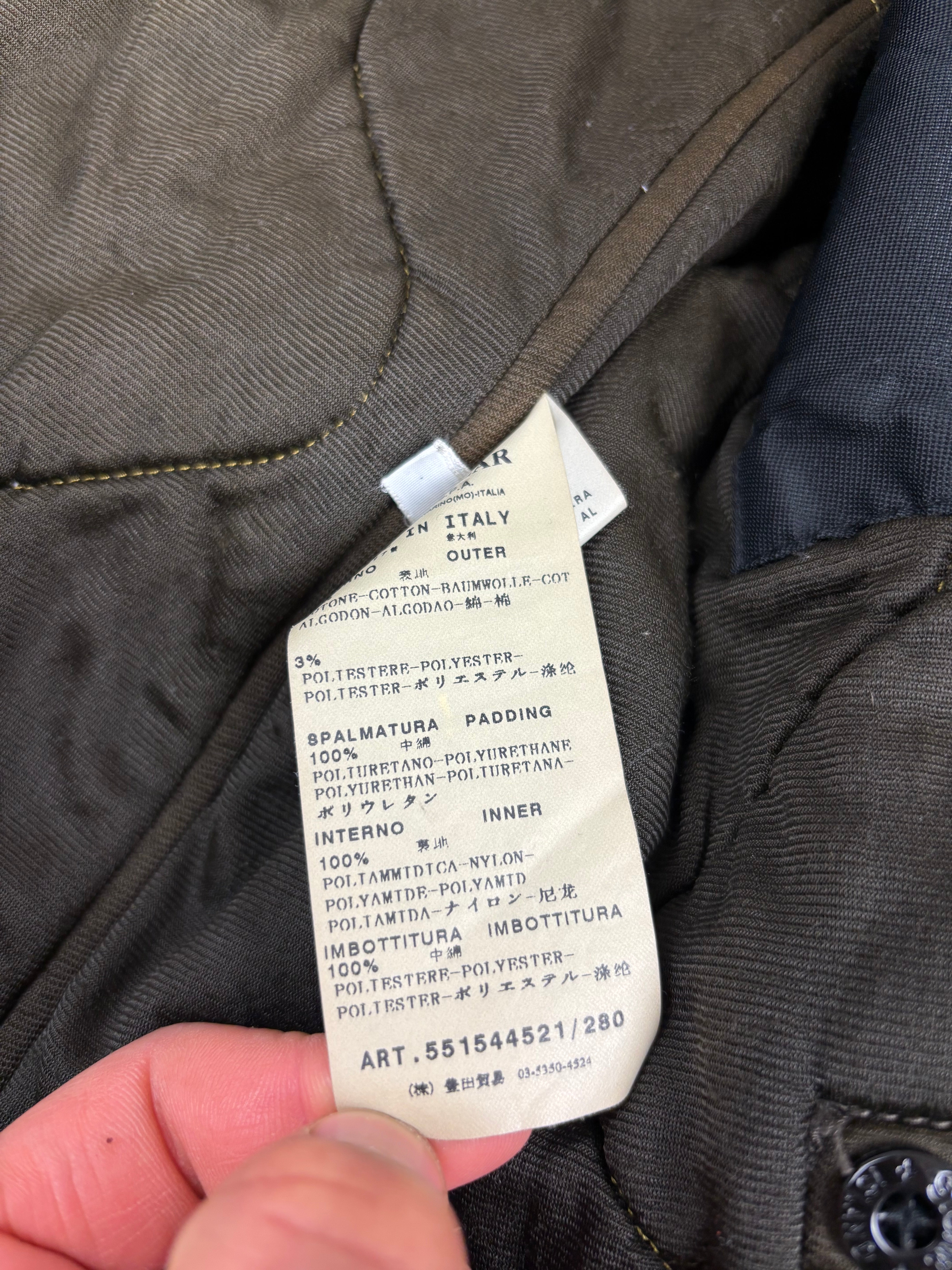 VESTE STONE ISLAND RASO-R - KAKI - TAILLE M