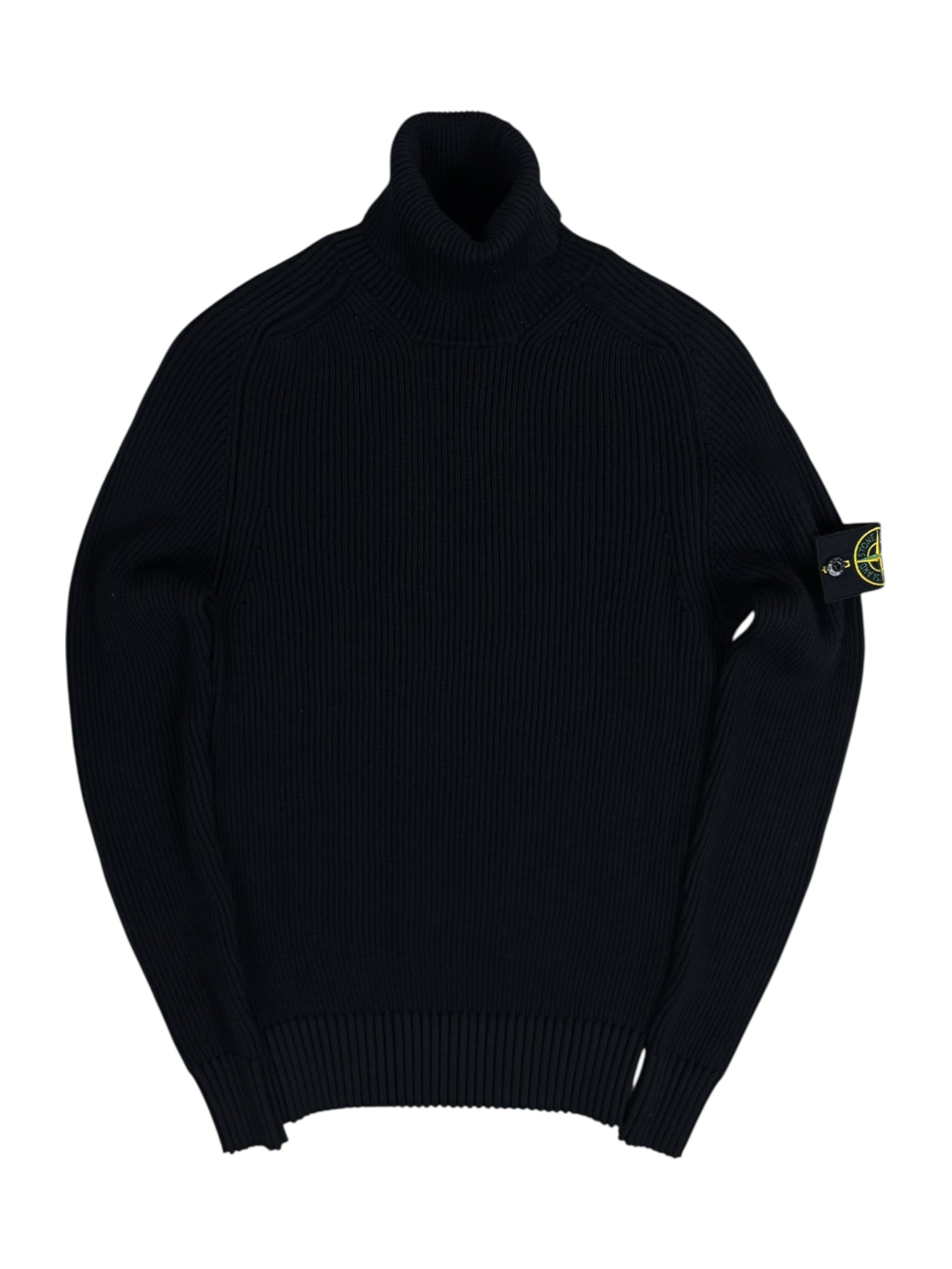 PULL COL ROULÉ STONE ISLAND - NOIR - TAILLE S