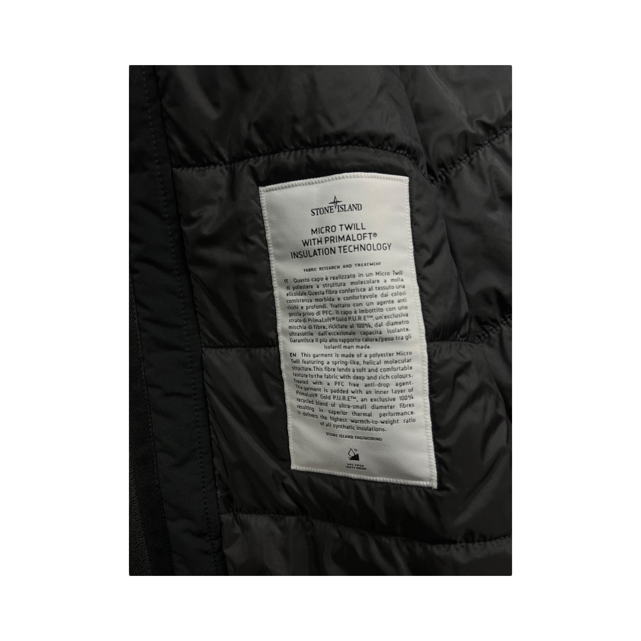 PARKA STONE ISLAND MICRO TWILL WITH PRIMALOFT INSULATION TECHNOLOGY - NB08