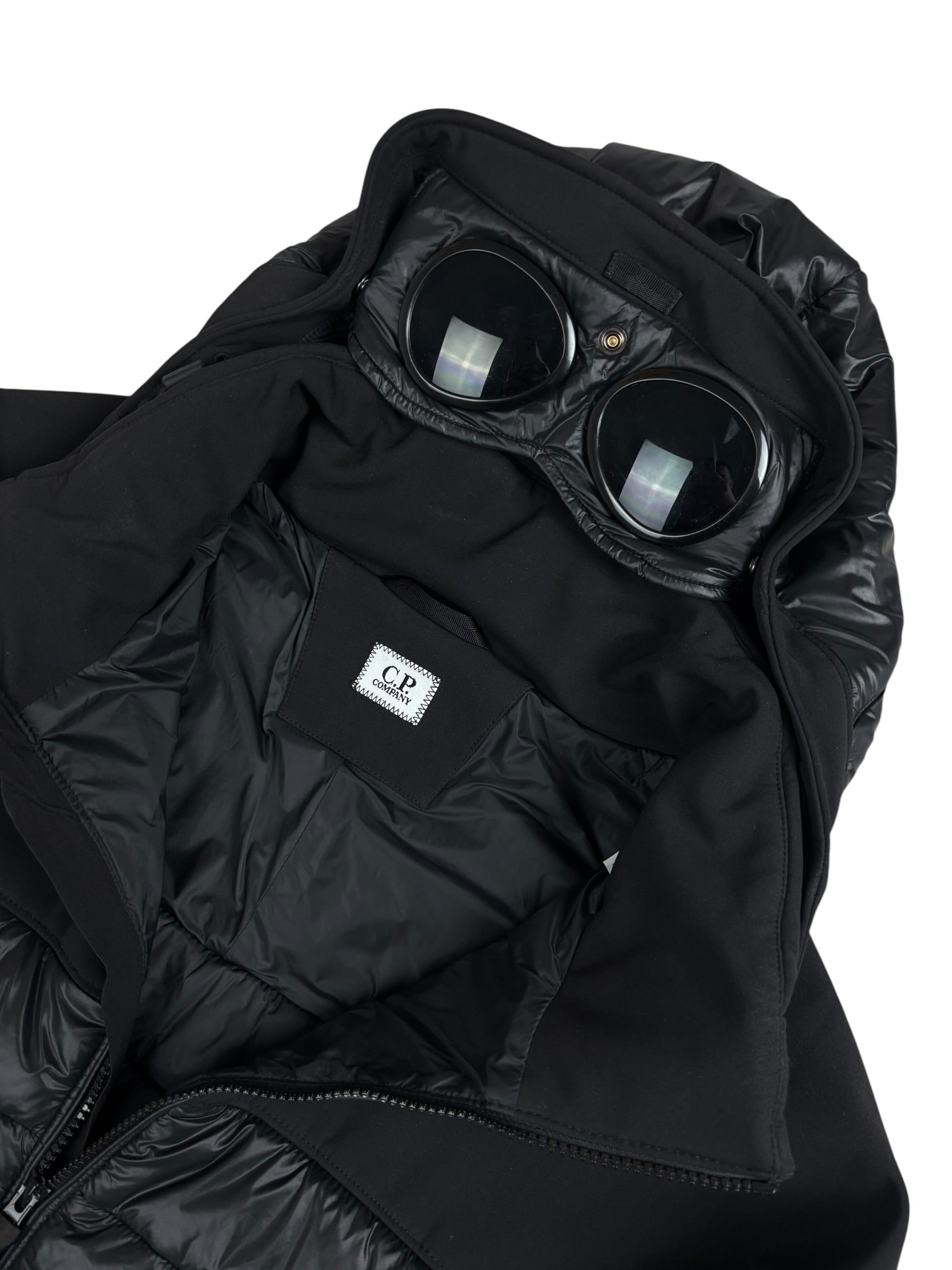 VESTE C.P COMPANY SHELL GOGGLE JACKET - NOIR - TAILLE 54