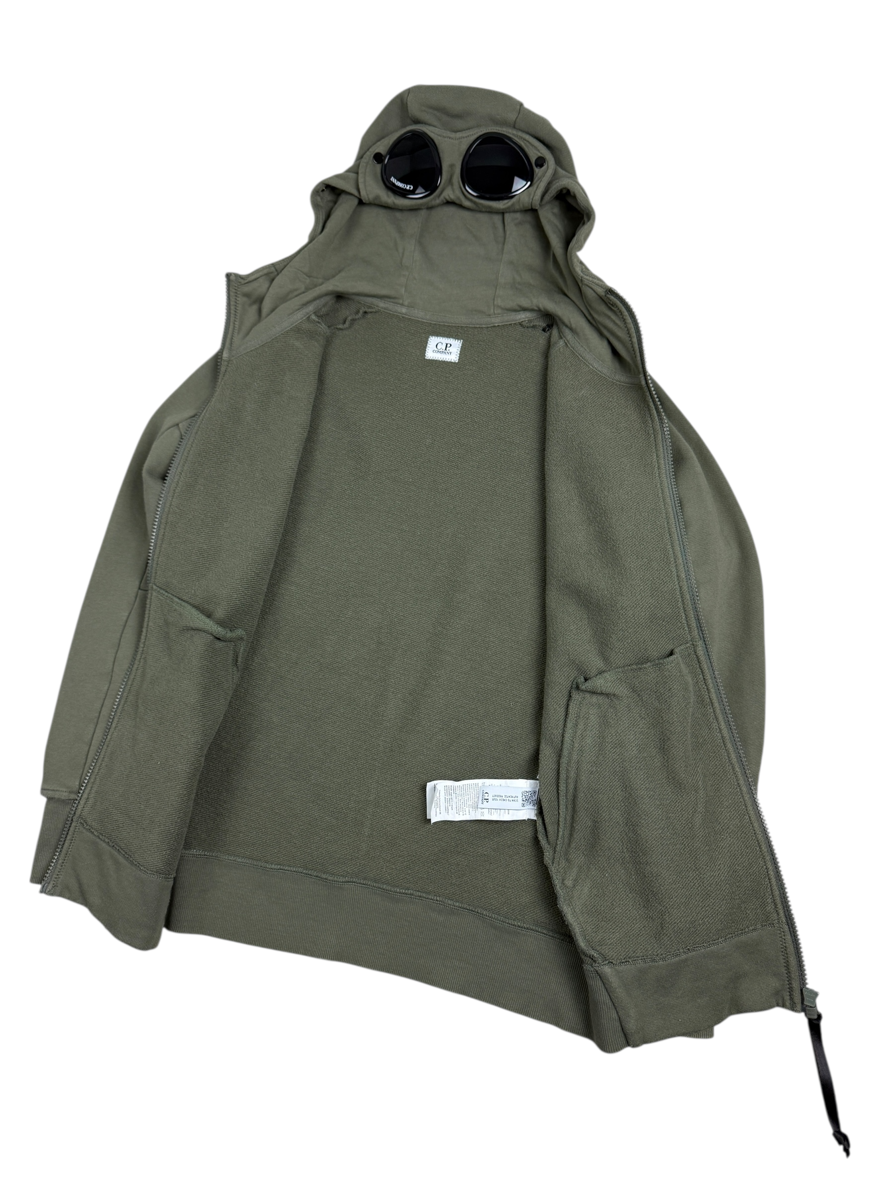 GILET C.P COMPANY GOGGLE JACKET - KAKI - TAILLE XS