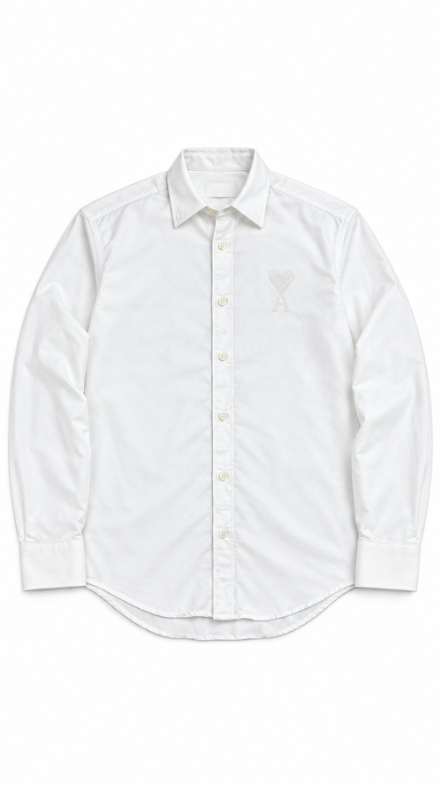 Chemise AMI Paris Ami de Cœur - Blanc - Taille XS