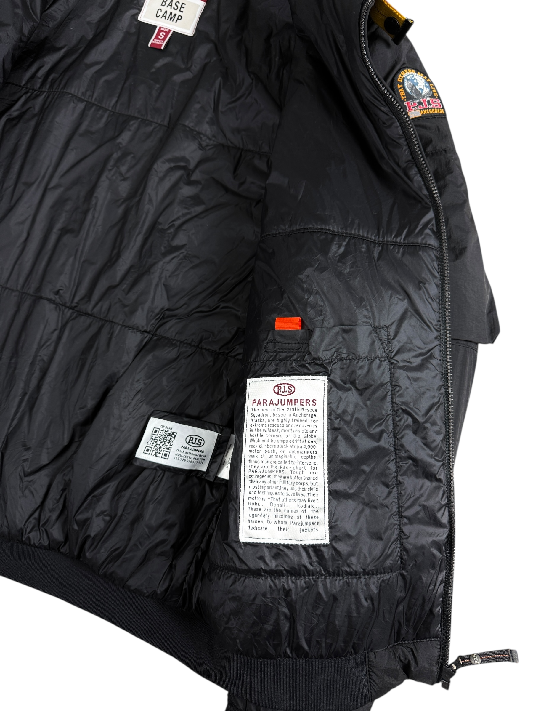 VESTE PARAJUMPERS BASE CAMP - NOIR - TAILLE S