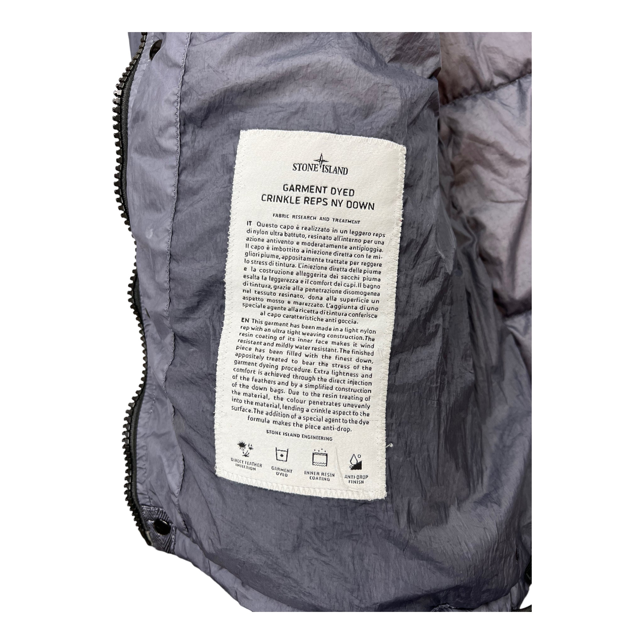 DOUDOUNE STONE ISLAND GARMENT DYED - NB08