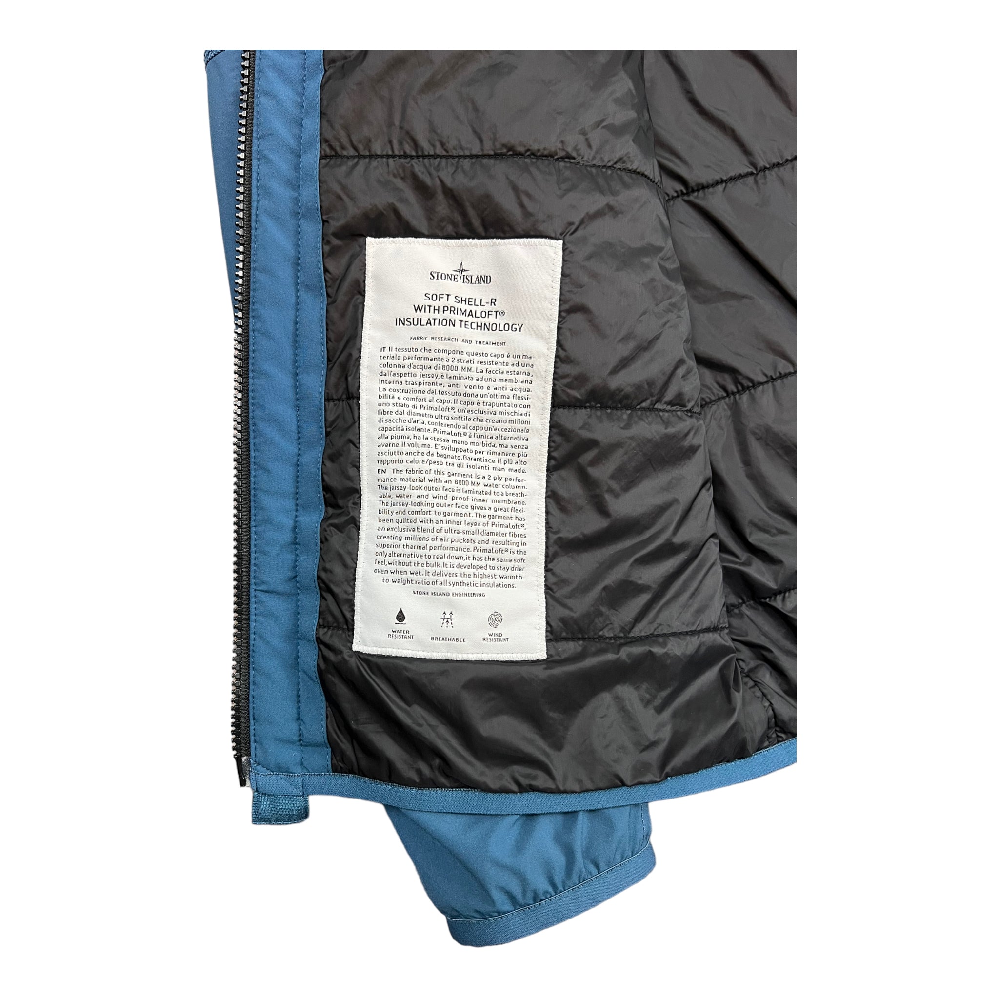 VESTE STONE ISLAND SOFT SHELL-R WITH PRIMALOFT INSULATION TECHNOLOGY - NB08