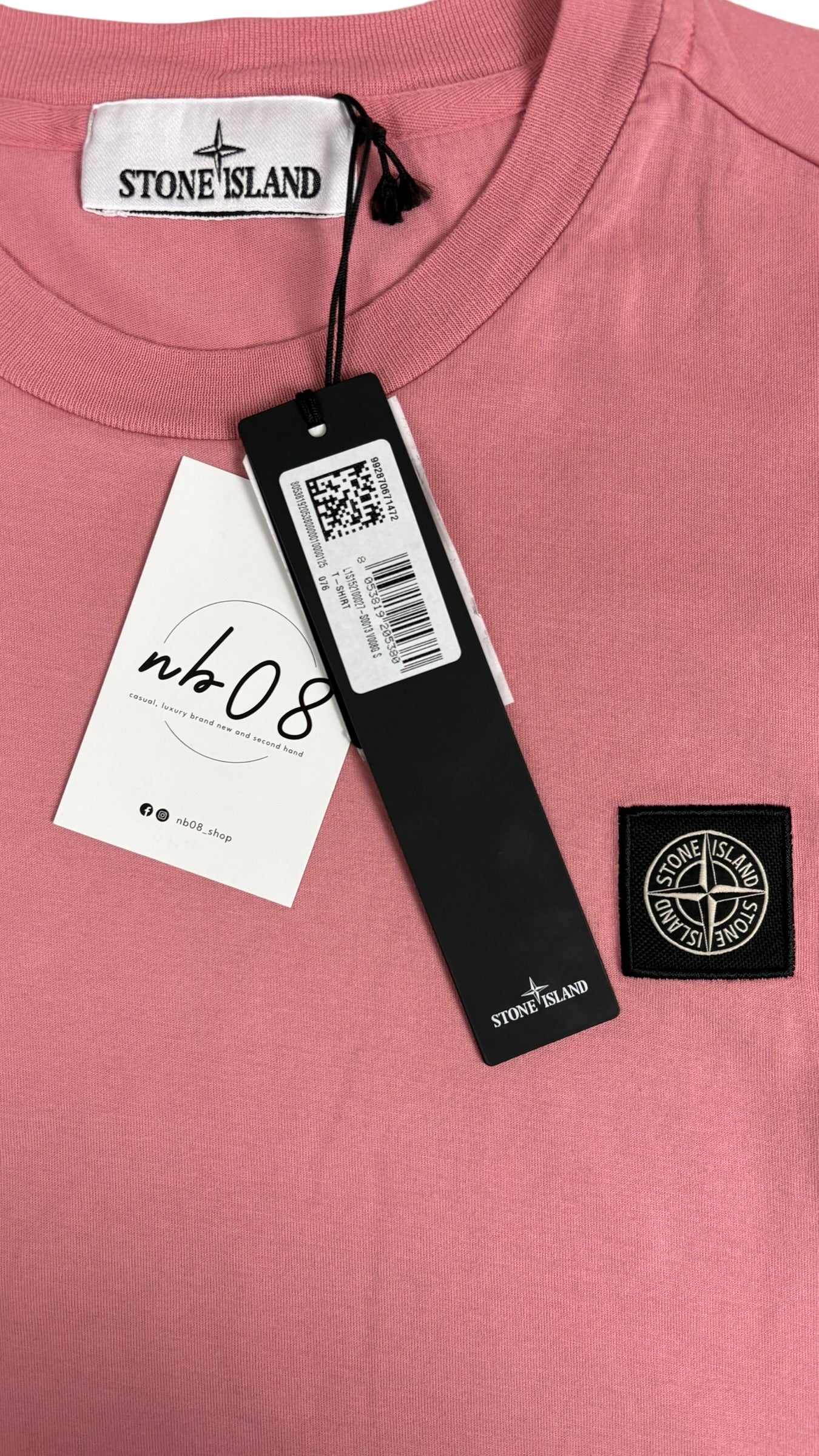 TEE-SHIRT STONE ISLAND - ROSE - NEUF - COLLECTION 2026
