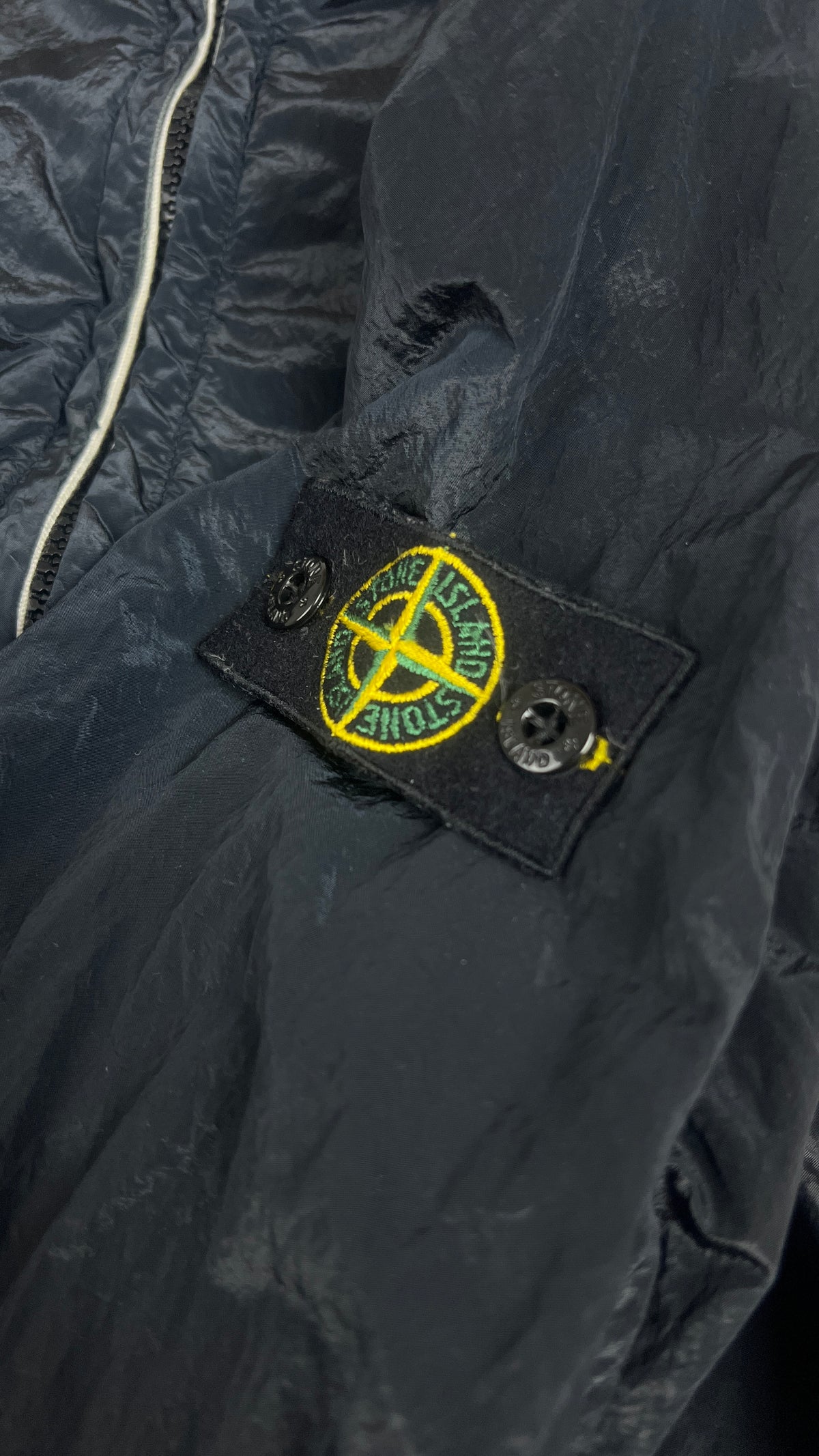 Veste à Capuche Stone Island Junior Nylon, Marine, Taille 14 ans — photographie complémentaire 3