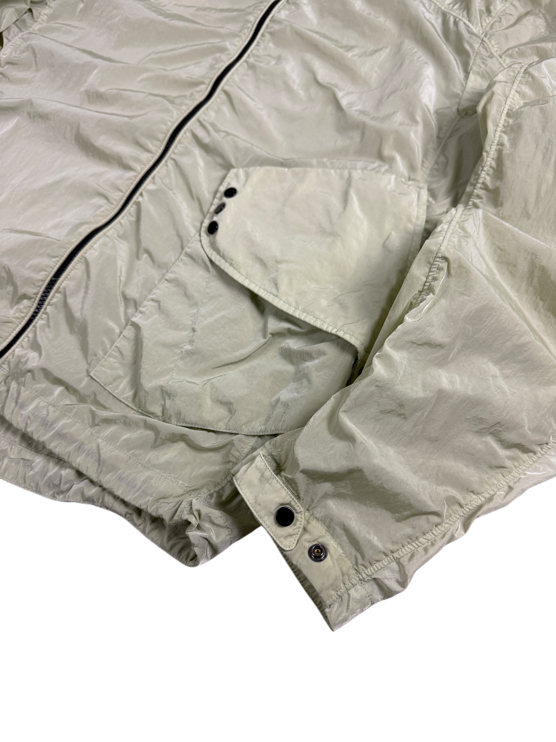 VESTE C.P COMPANY GOGGLE JACKET CHROME - VERT -TAILLE M