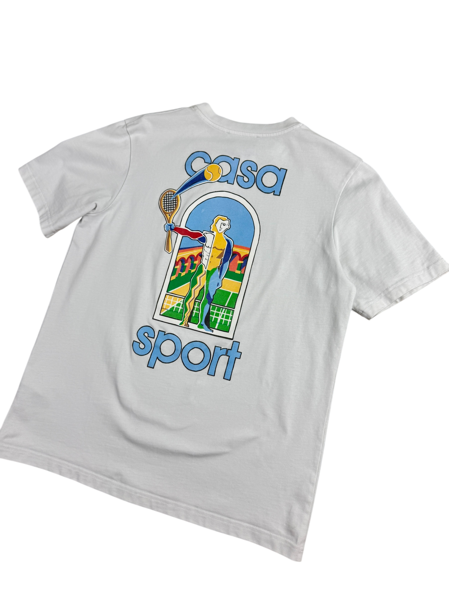 TEE-SHIRT CASABLANCA BLANC - TAILLE S