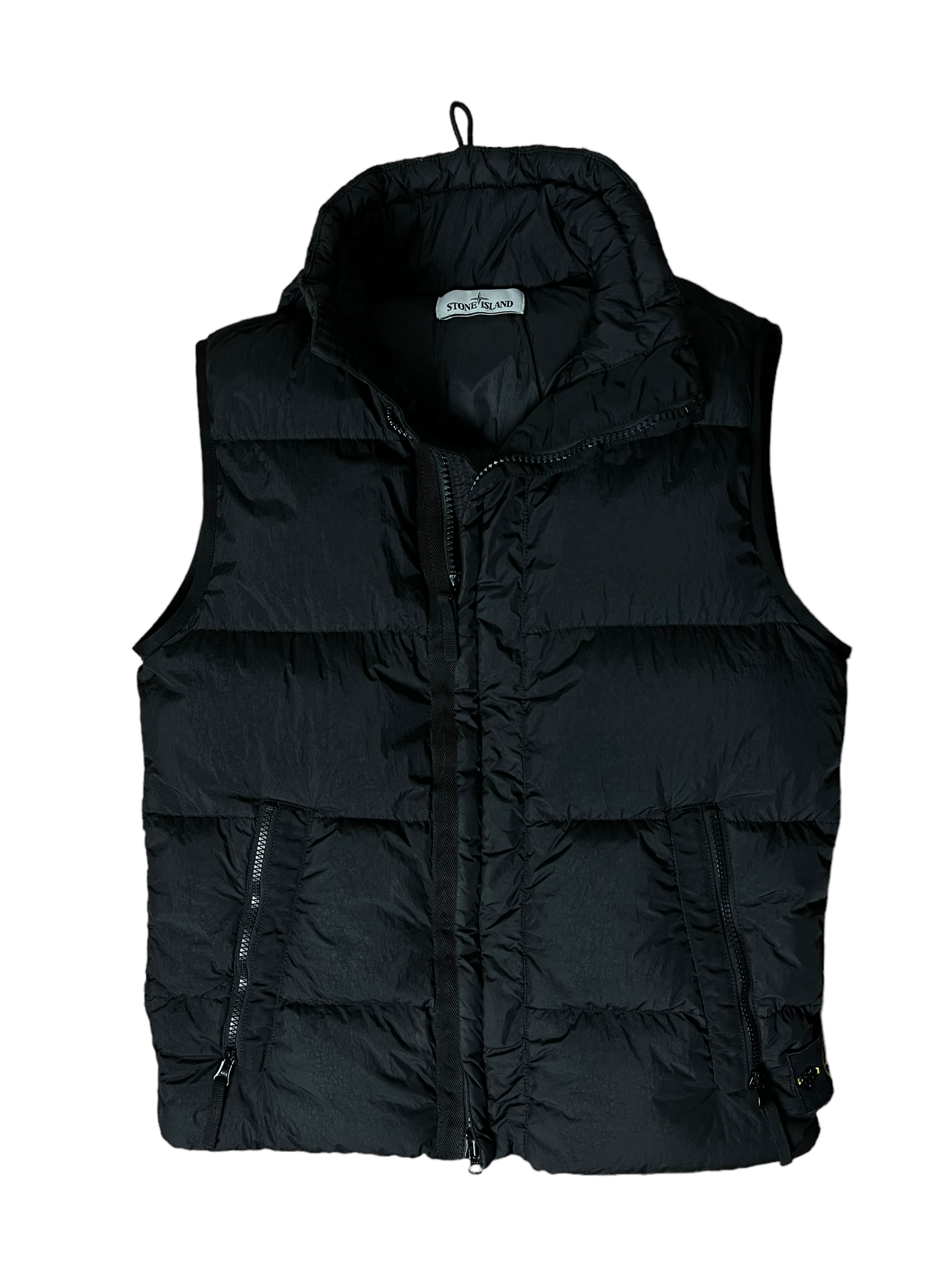 GILET À CAPUCHE STONE ISLAND GARMENT DYED CRINKLE REPS NY DOWN - NB08