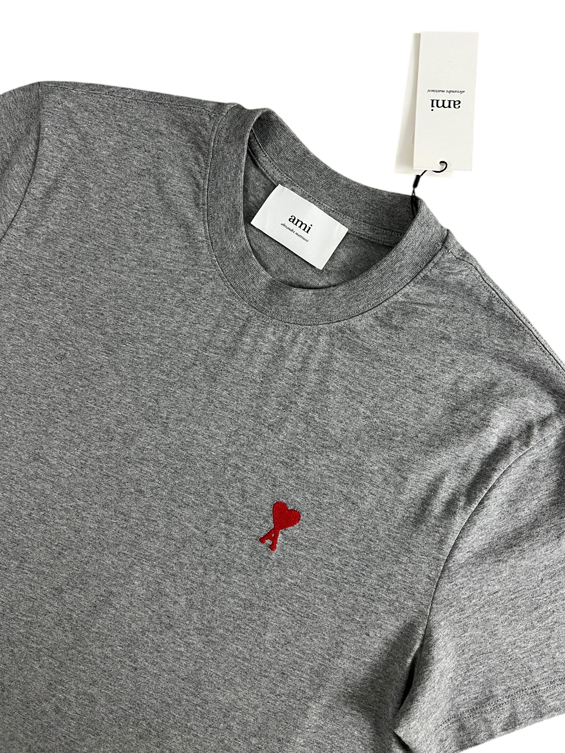 TEE-SHIRT AMI PARIS GRIS NEUF