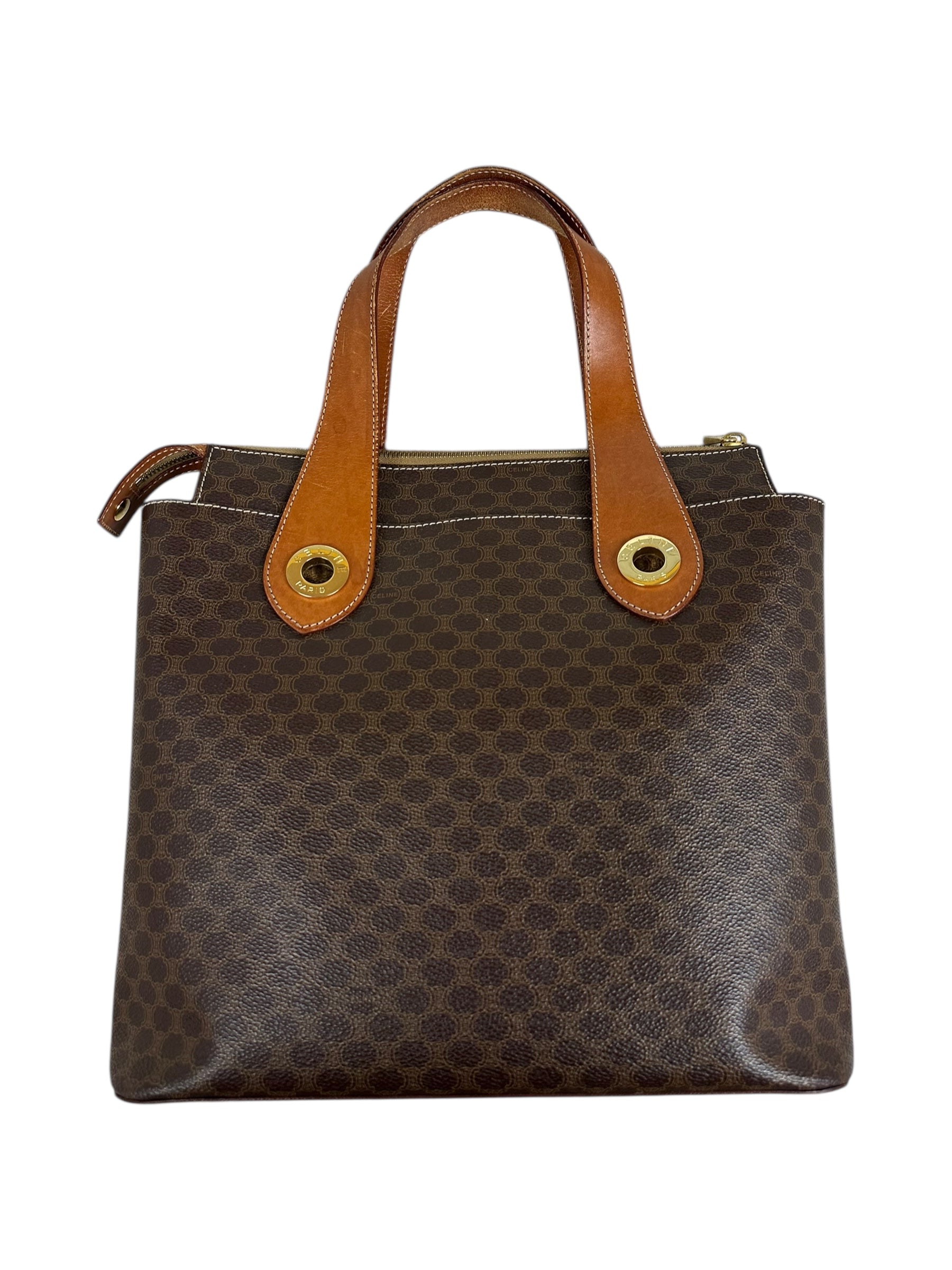 SAC CELINE MACADAM TOTE BAG - MARRON - M95