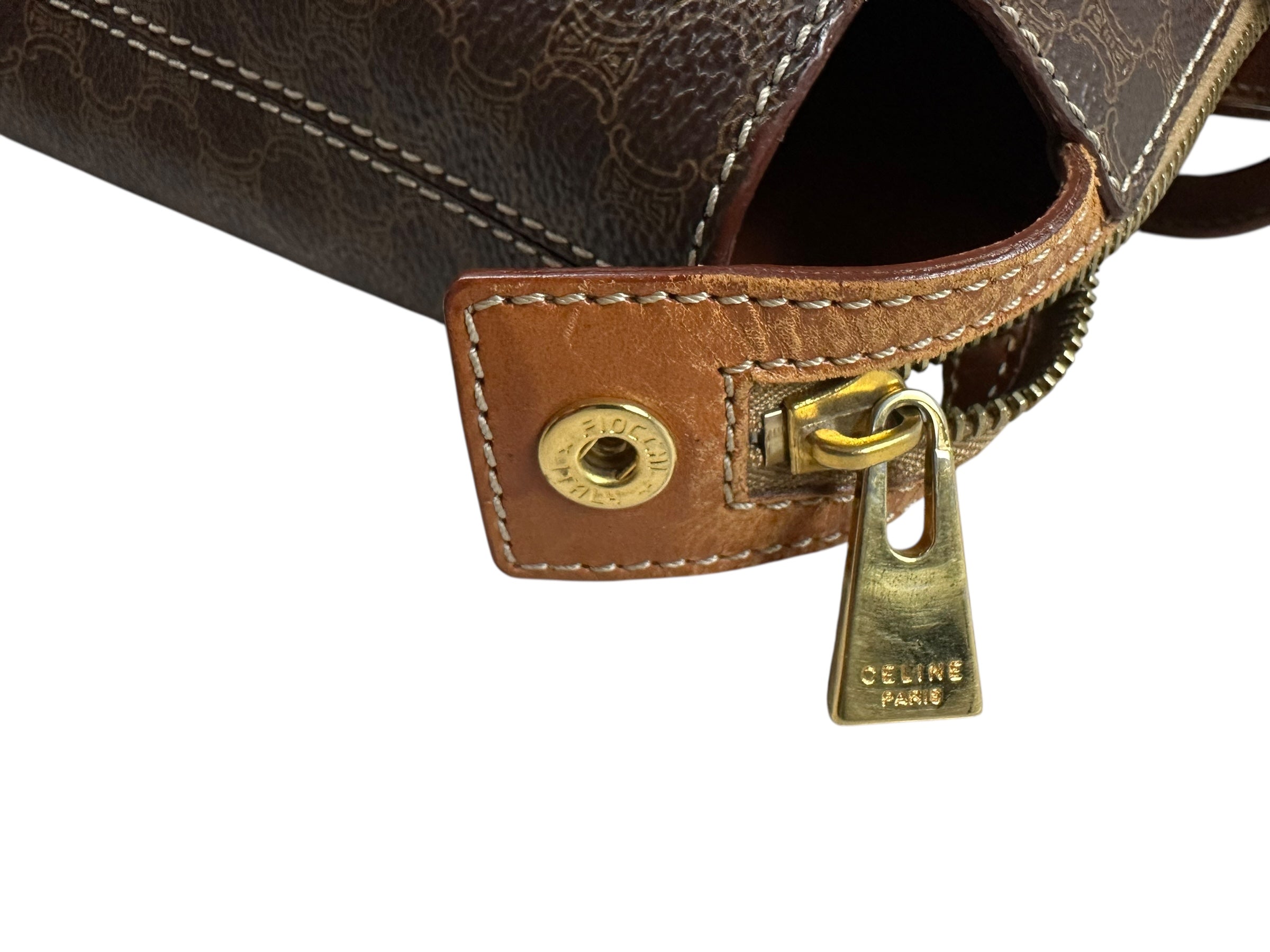 SAC CELINE MACADAM TOTE BAG - MARRON - M95