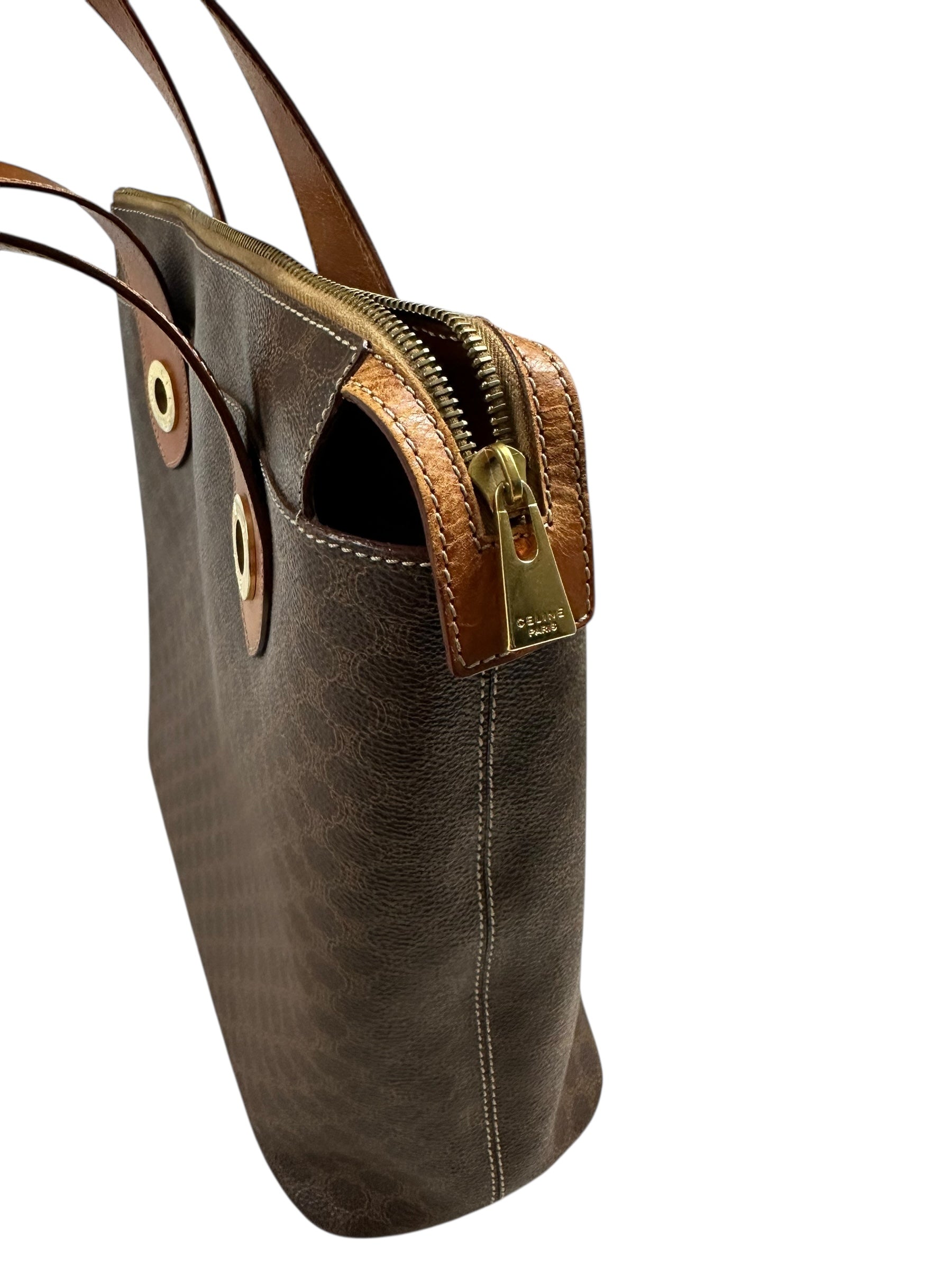 SAC CELINE MACADAM TOTE BAG - MARRON - M95